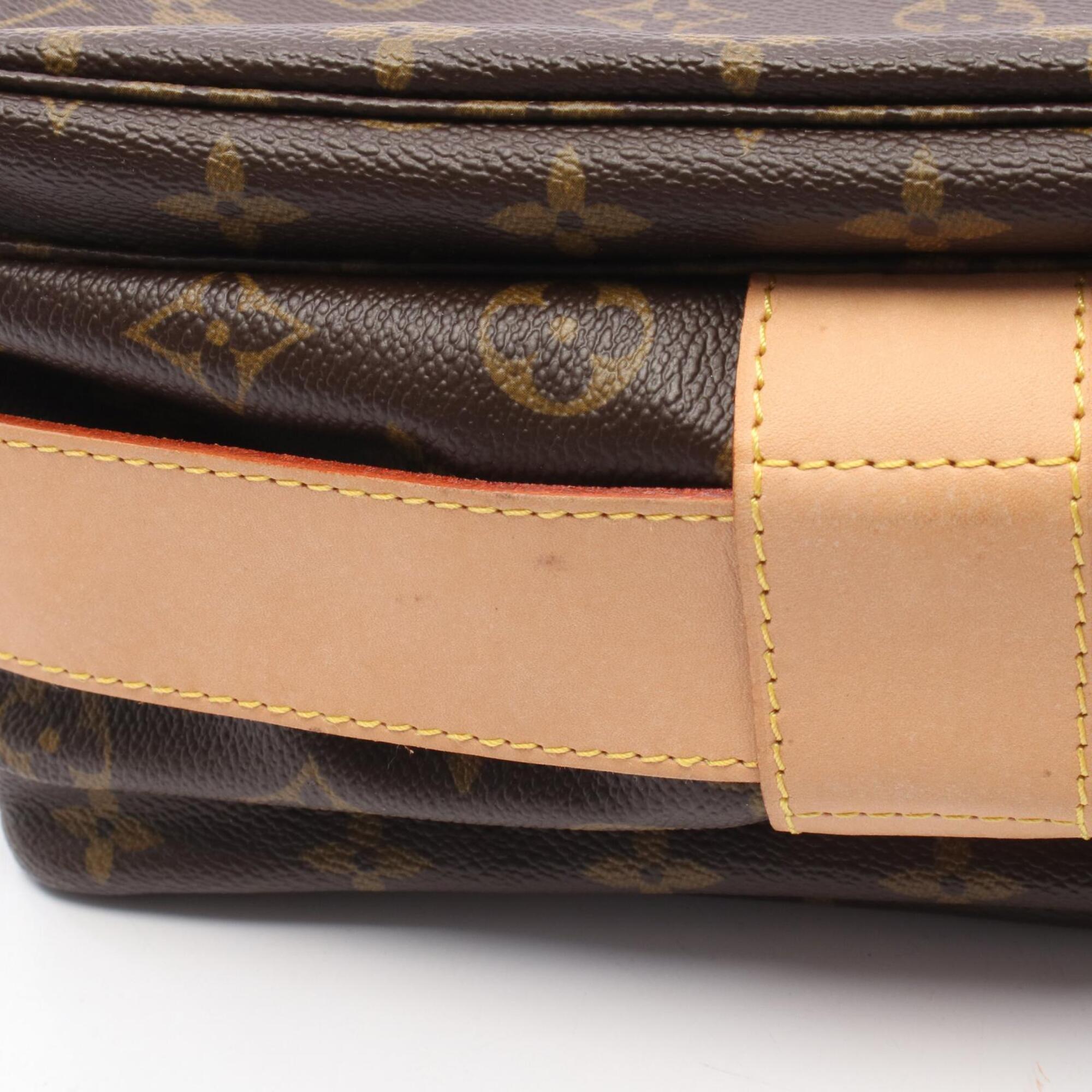 Louis Vuitton Brown Pvc Leather Handbag Shoulder Bag (Pre-Owned)