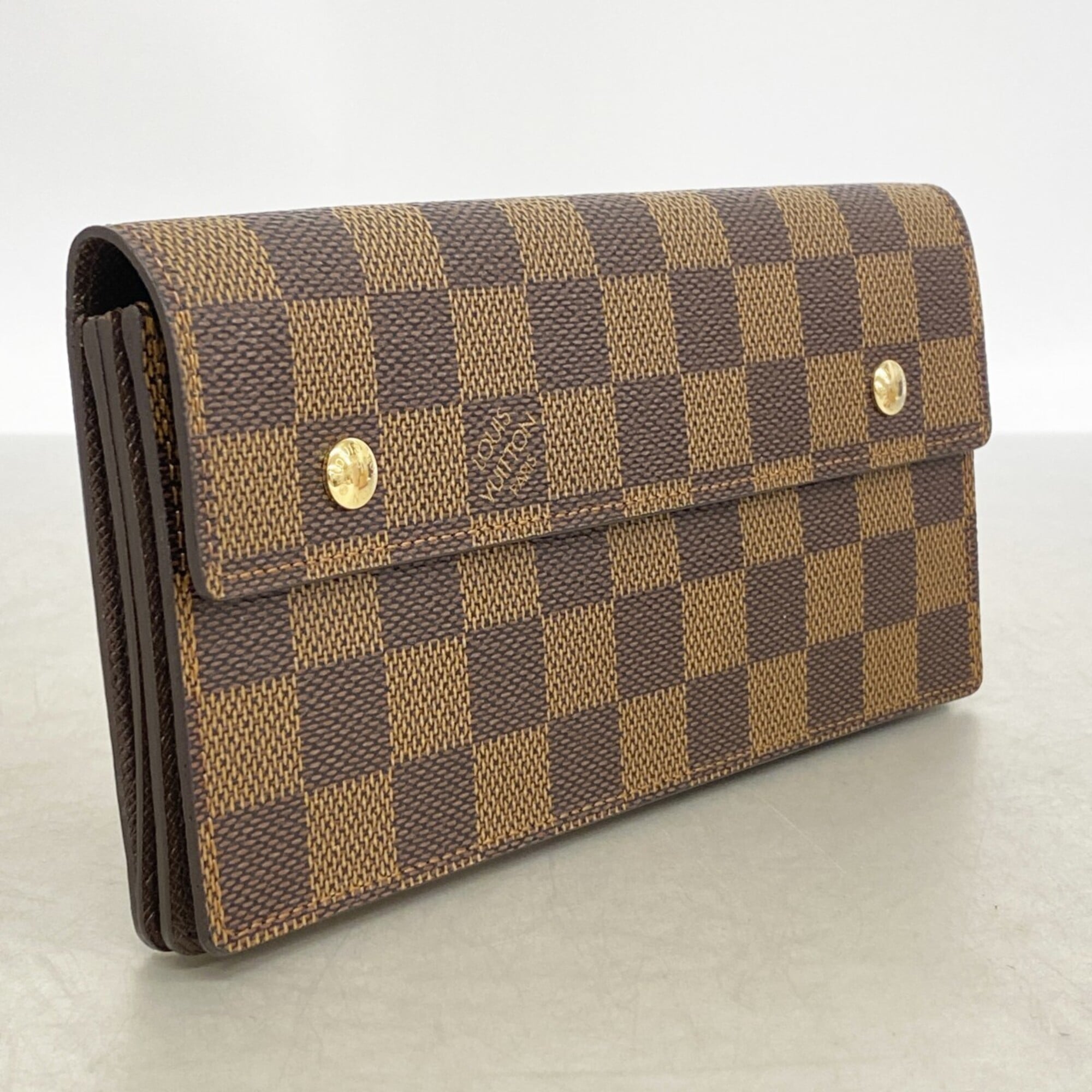 Louis Vuitton Ebene Long Wallet (Bi-Fold) (Pre-Owned)