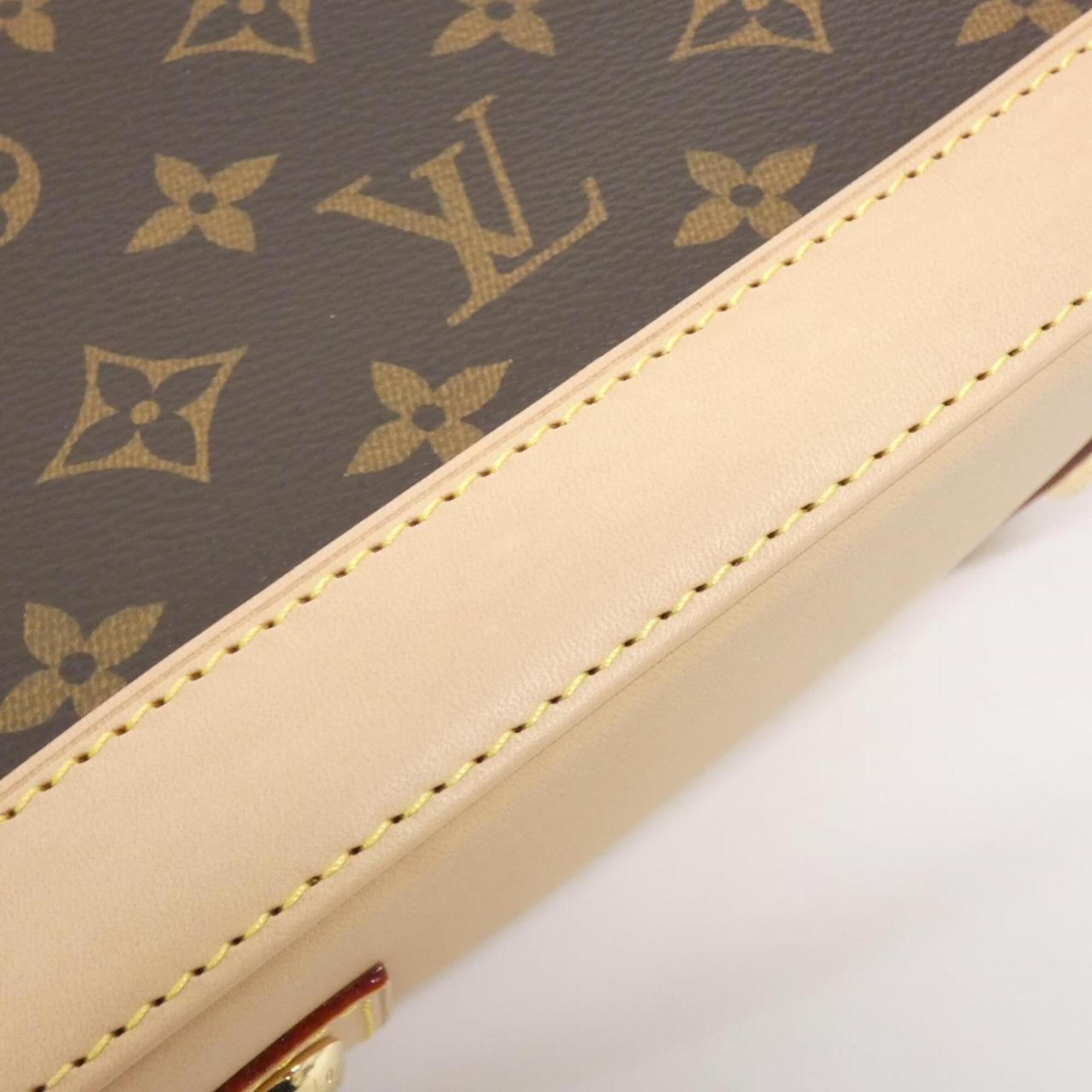 Louis Vuitton Marron Coated Canvas Handbag (Pre-Owned)