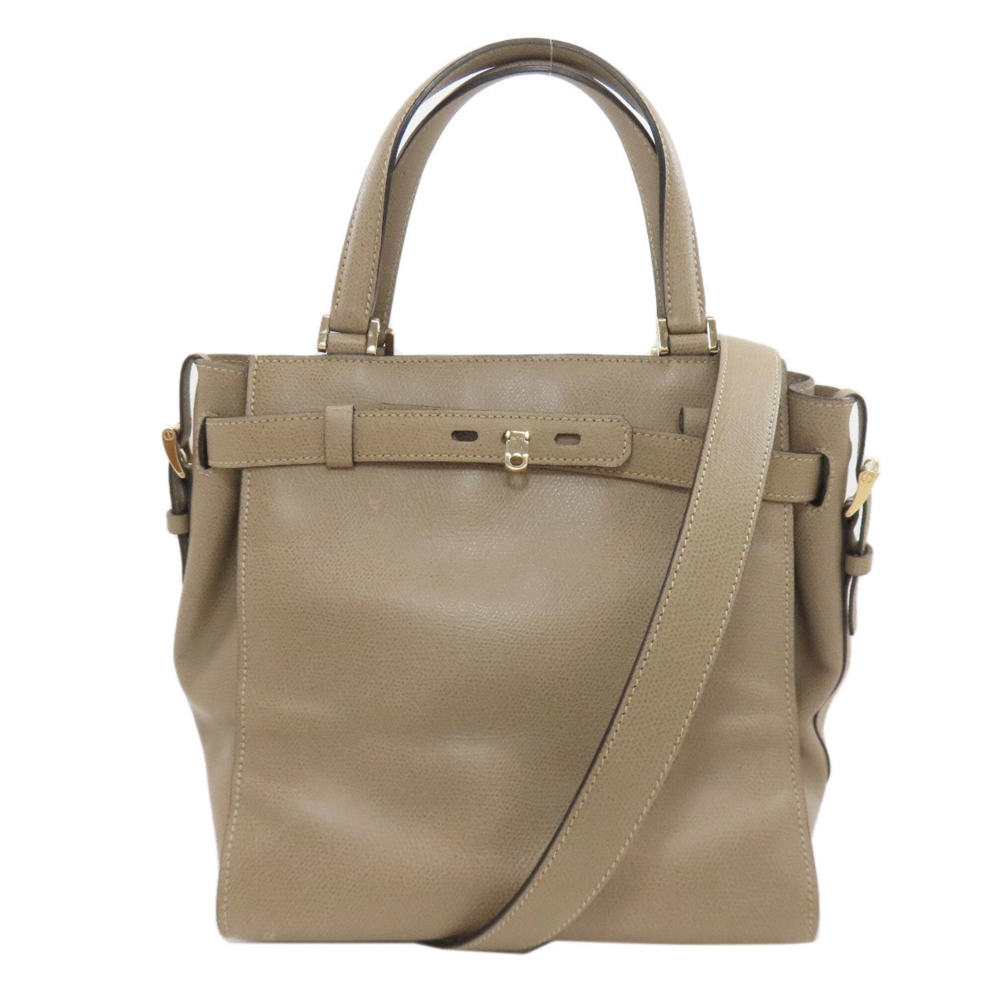 Valextra Brown Leather Handbag (Pre-Owned)