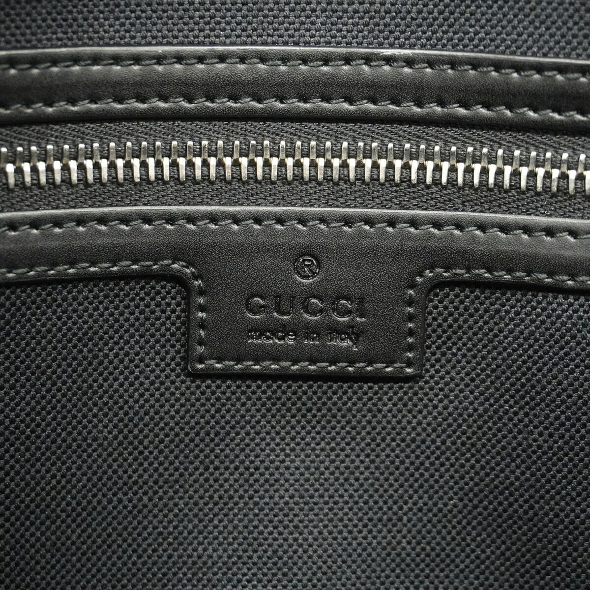 Gucci Black Gray Pvc Briefcase (Pre-Owned)