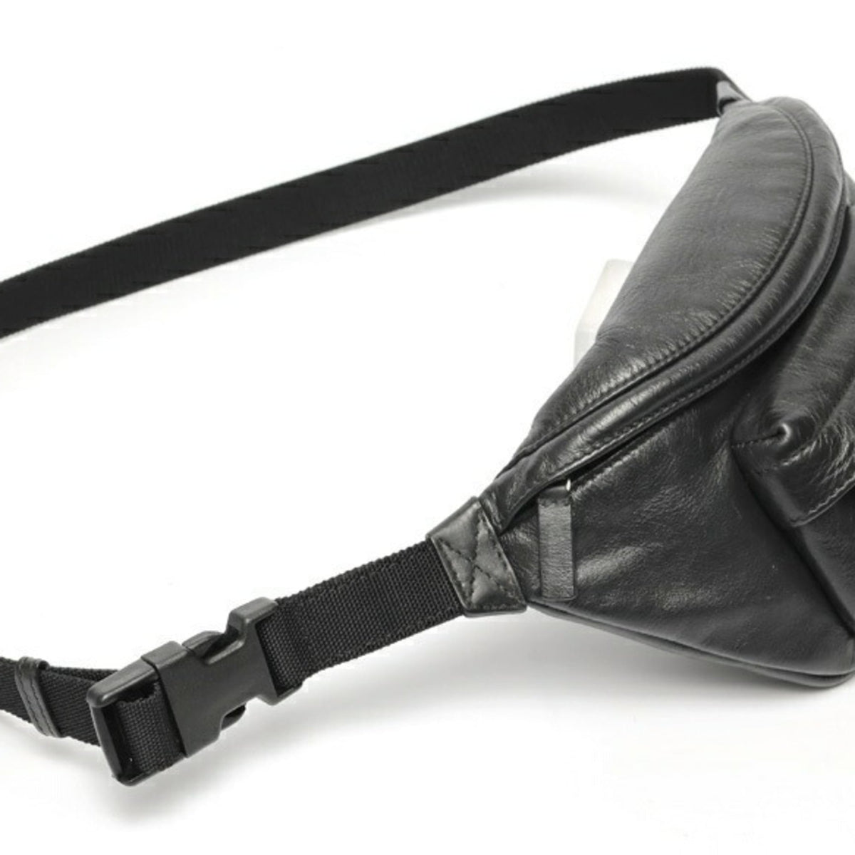 Balenciaga Black Leather Fanny Pack (Pre-Owned)