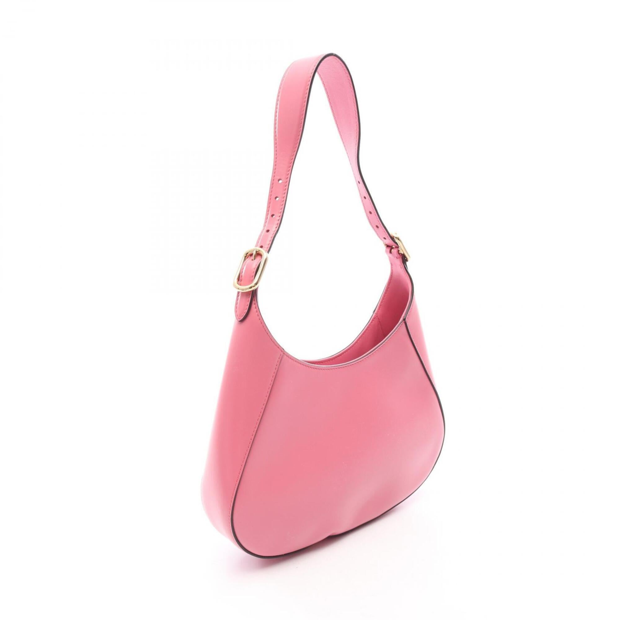 Prada Pink Leather Handbag Shoulder Bag (Pre-Owned)