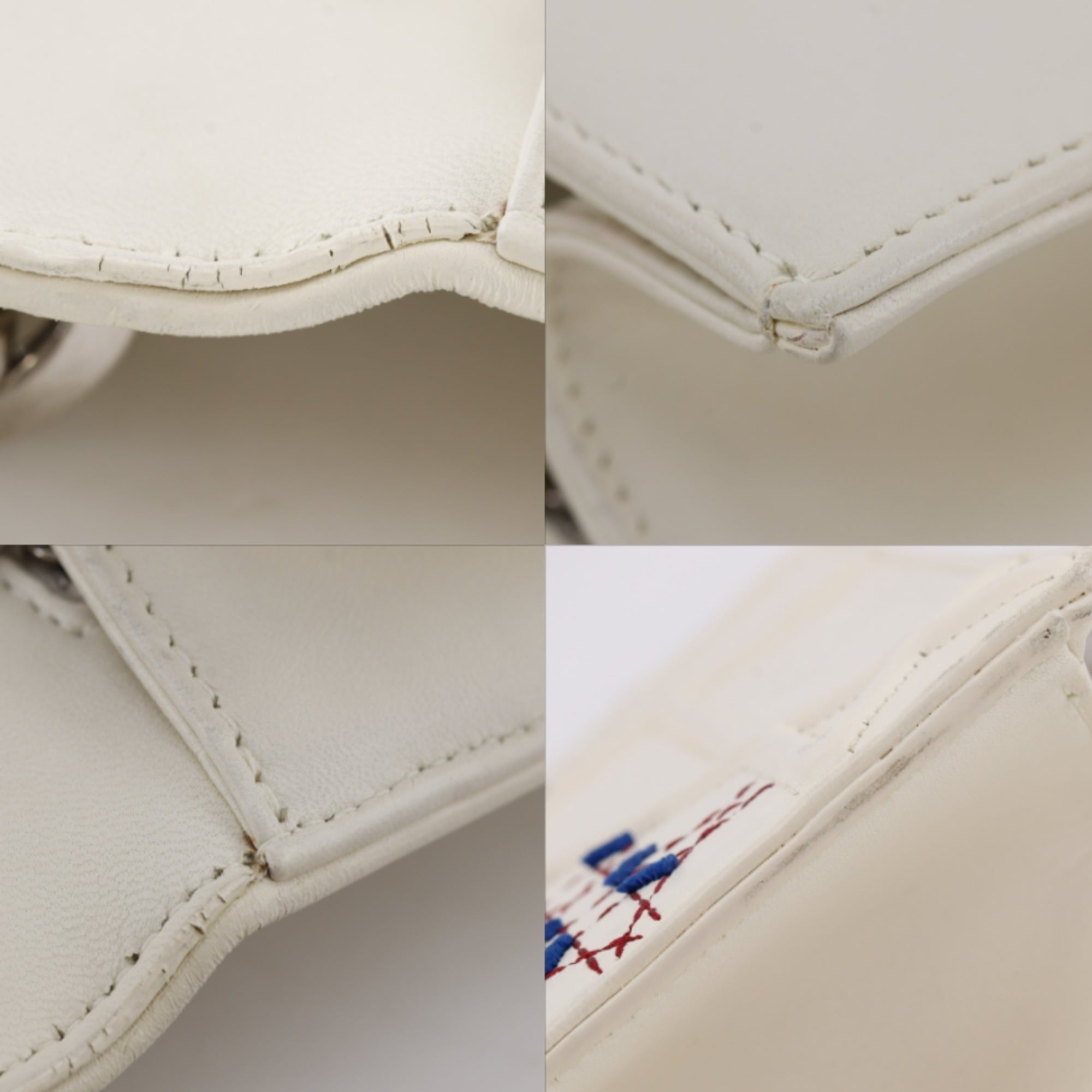 Christian Dior White Leather Shoulder Bag (Pre-Owned)