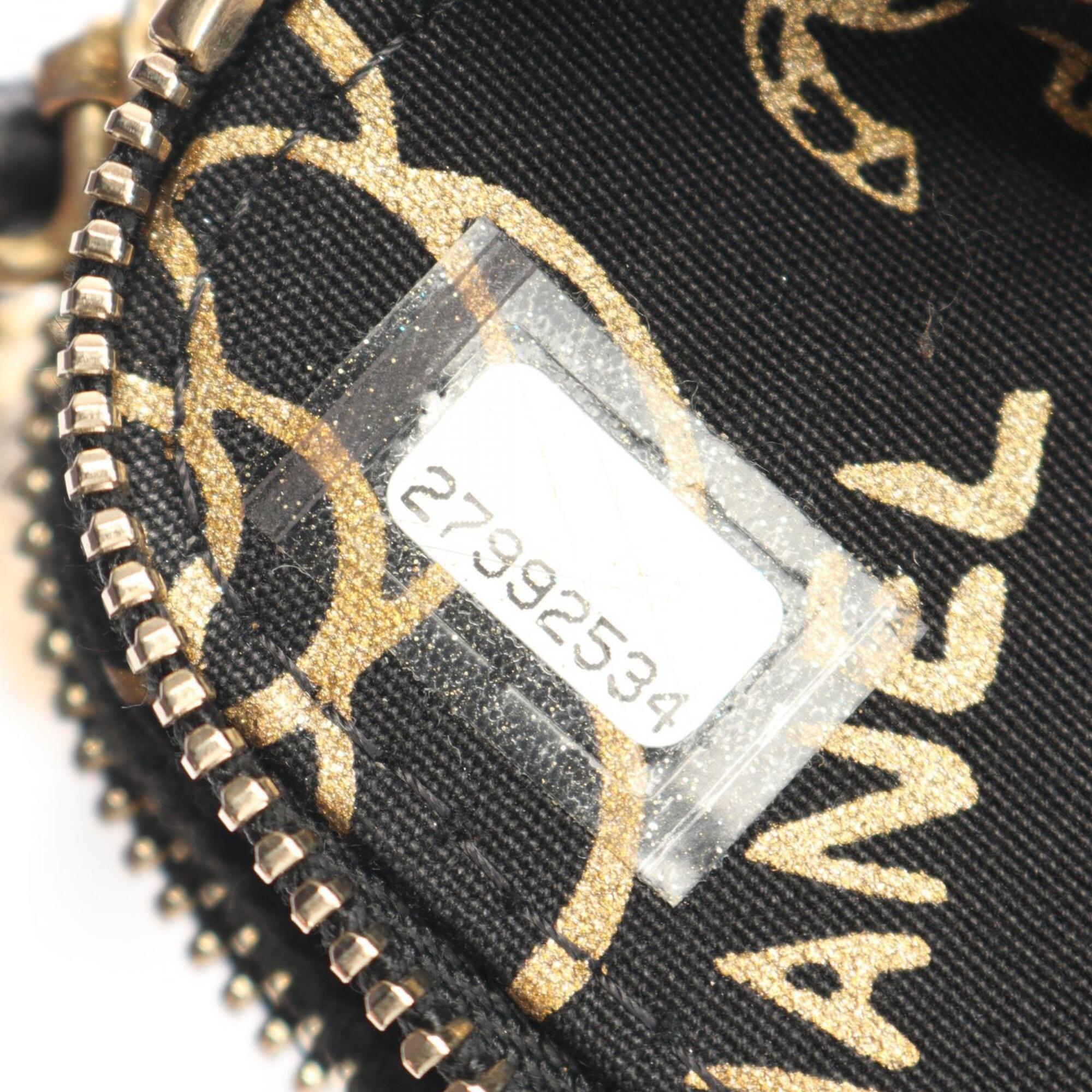 Chanel Black Leather Handbag Shoulder Bag (Pre-Owned)