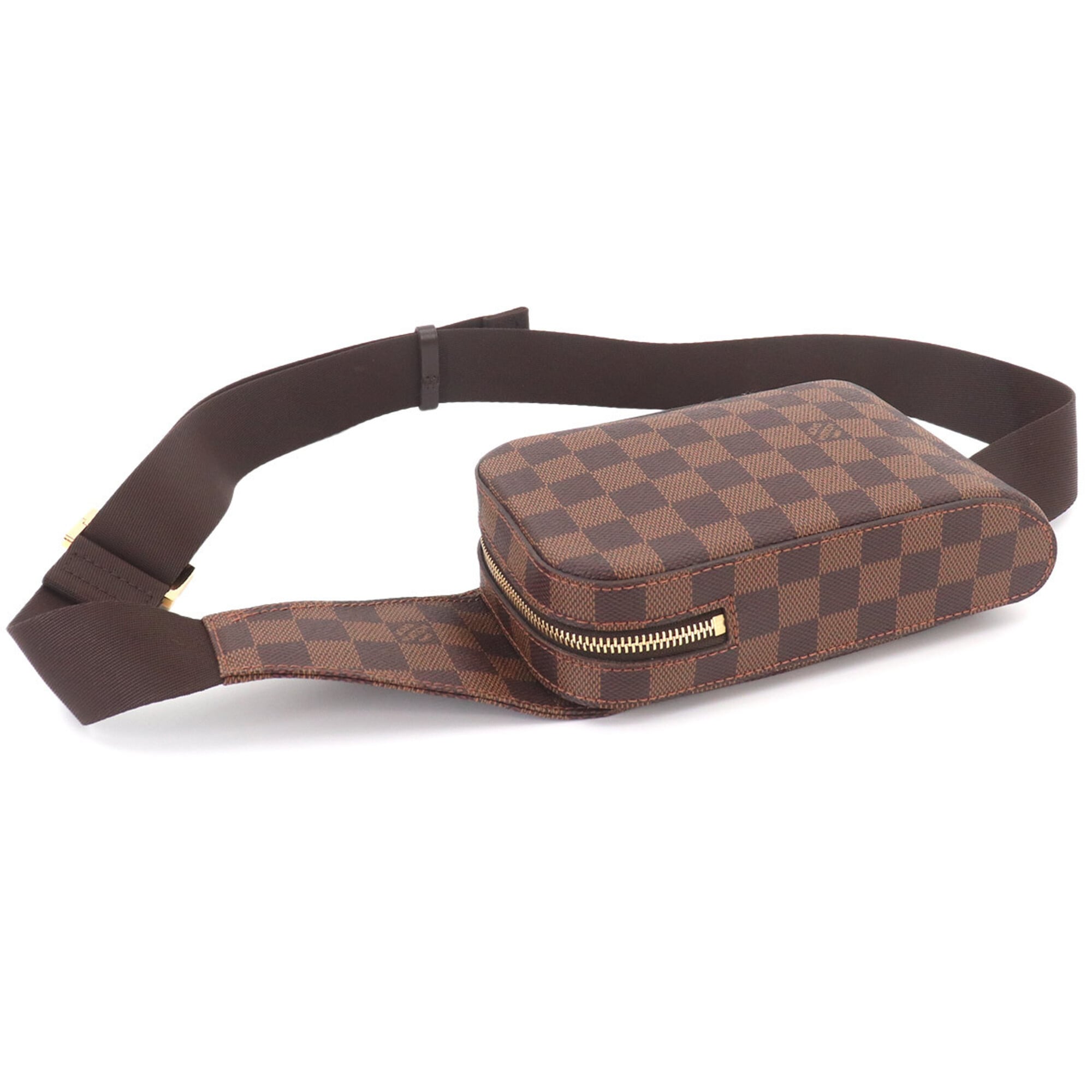 Louis Vuitton Ebene Damier Canvas Handbag Pouch Sling Bag (Pre-Owned)