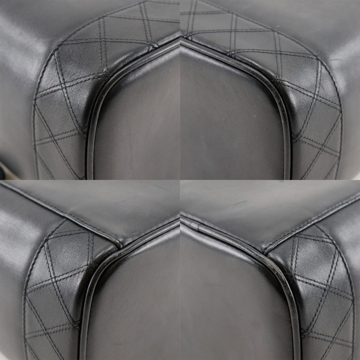 Chanel Black Leather Handbag Pouch (Pre-Owned)
