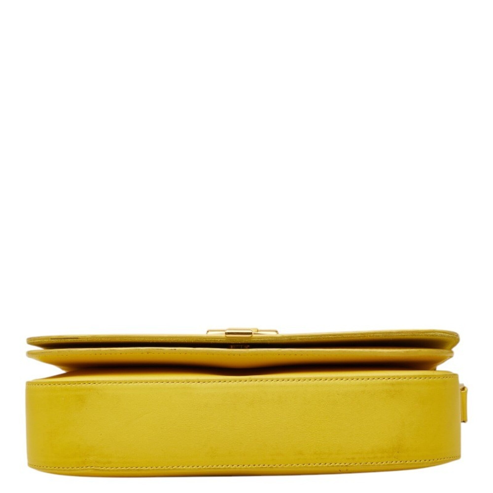 Saint Laurent Yellow Leather Shoulder Bag (Pre-Owned)