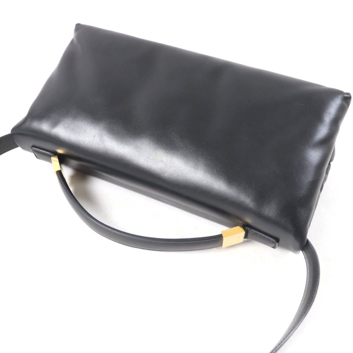Marni Black Leather Shoulder Bag (Pre-Owned)