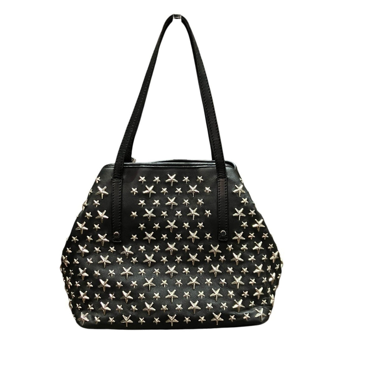 Jimmy Choo Black Leather Tote Bag (Pre-Owned)