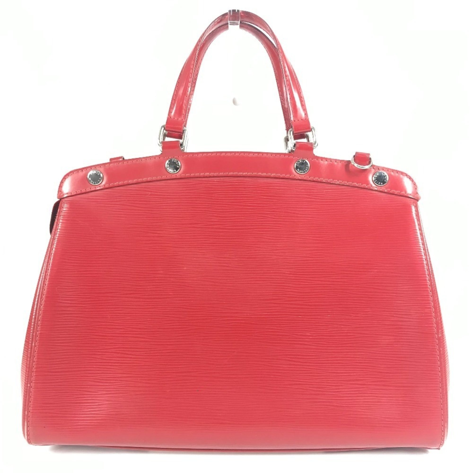 Louis Vuitton Carmine Red Color Epi Leather Handbag Shoulder Bag Tote Bag (Pre-Owned)