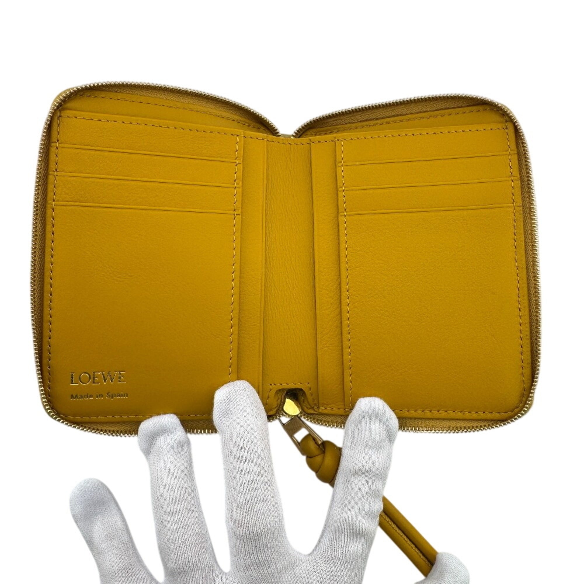 Loewe Yellow Leather Wallet (Bi-Fold) (Pre-Owned)