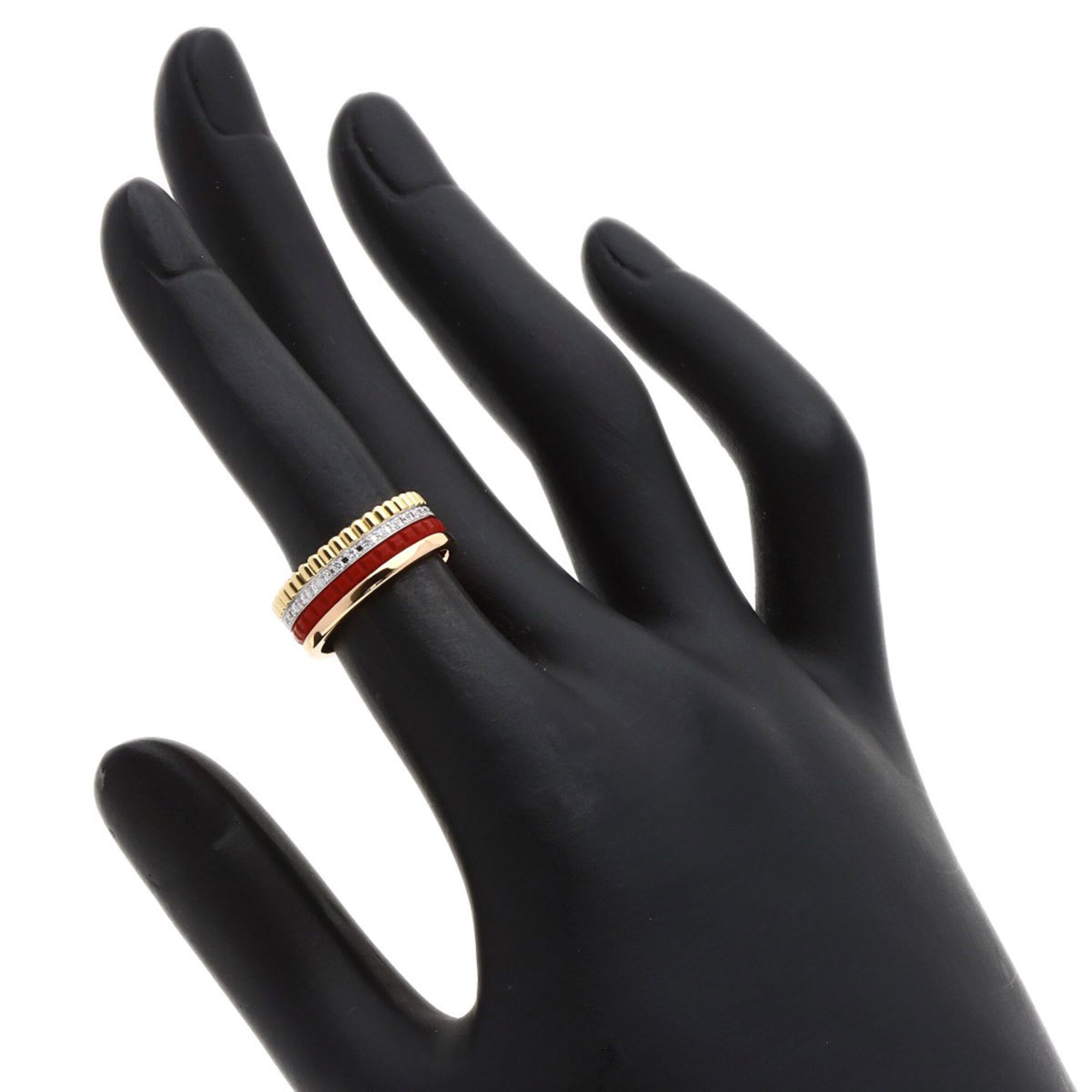 Boucheron Pink Gold Red Color Pink Gold (18K) Band Ring (Pre-Owned)
