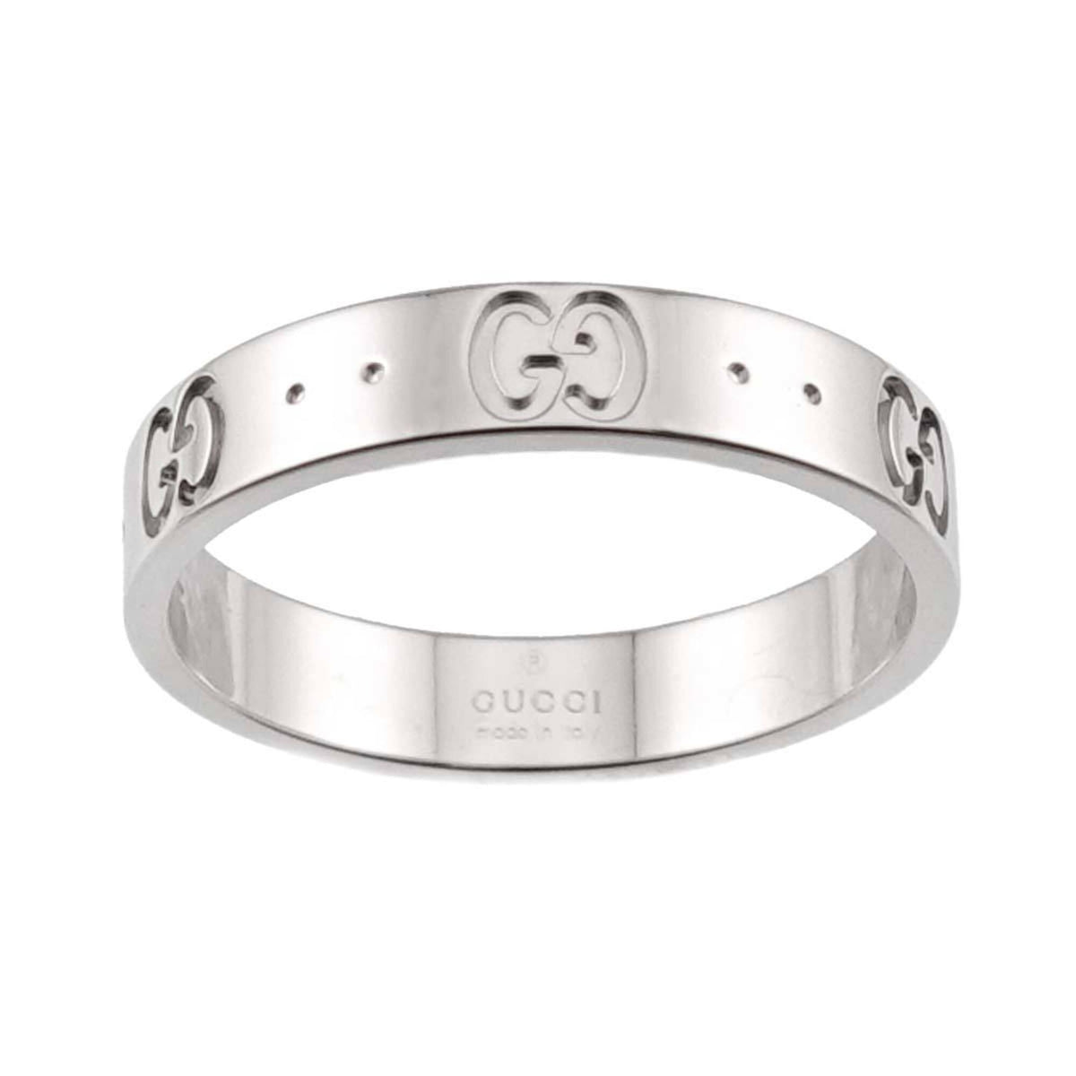 Gucci White Gold (18K) Band Ring (Pre-Owned)