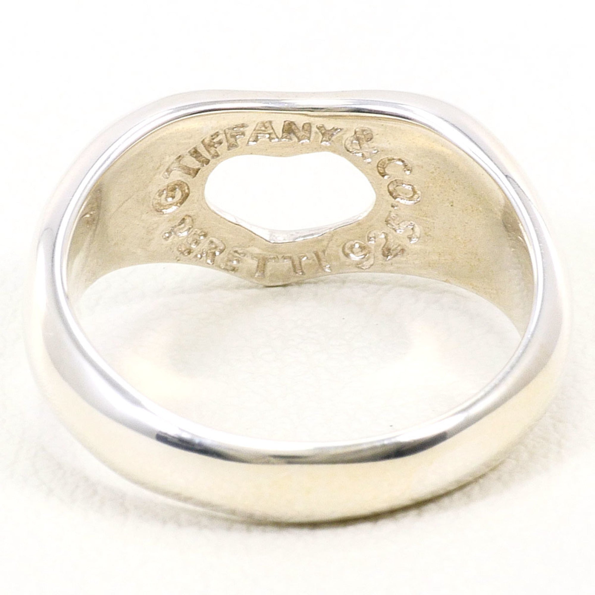 Tiffany Open Heart Silver 925 Band Ring (Pre-Owned)