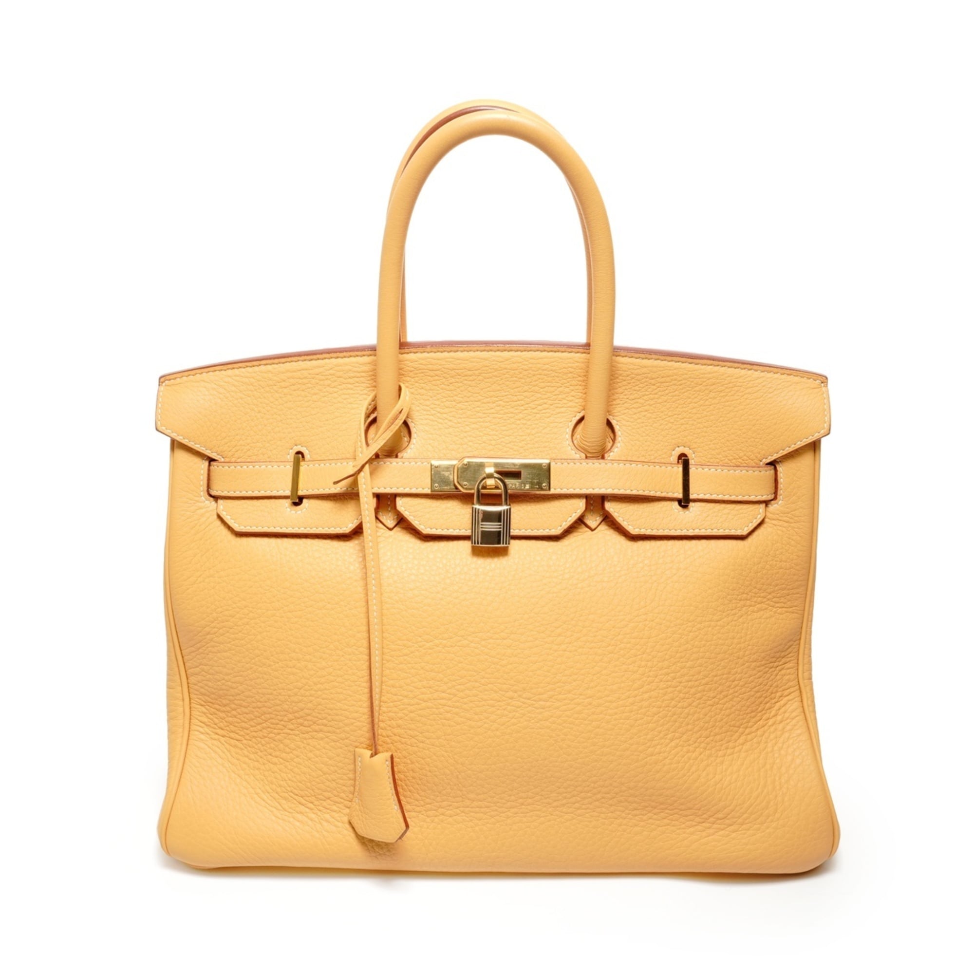 Hermes Birkin Natural Sable Yellow Togo Leather Handbag (Pre-Owned)