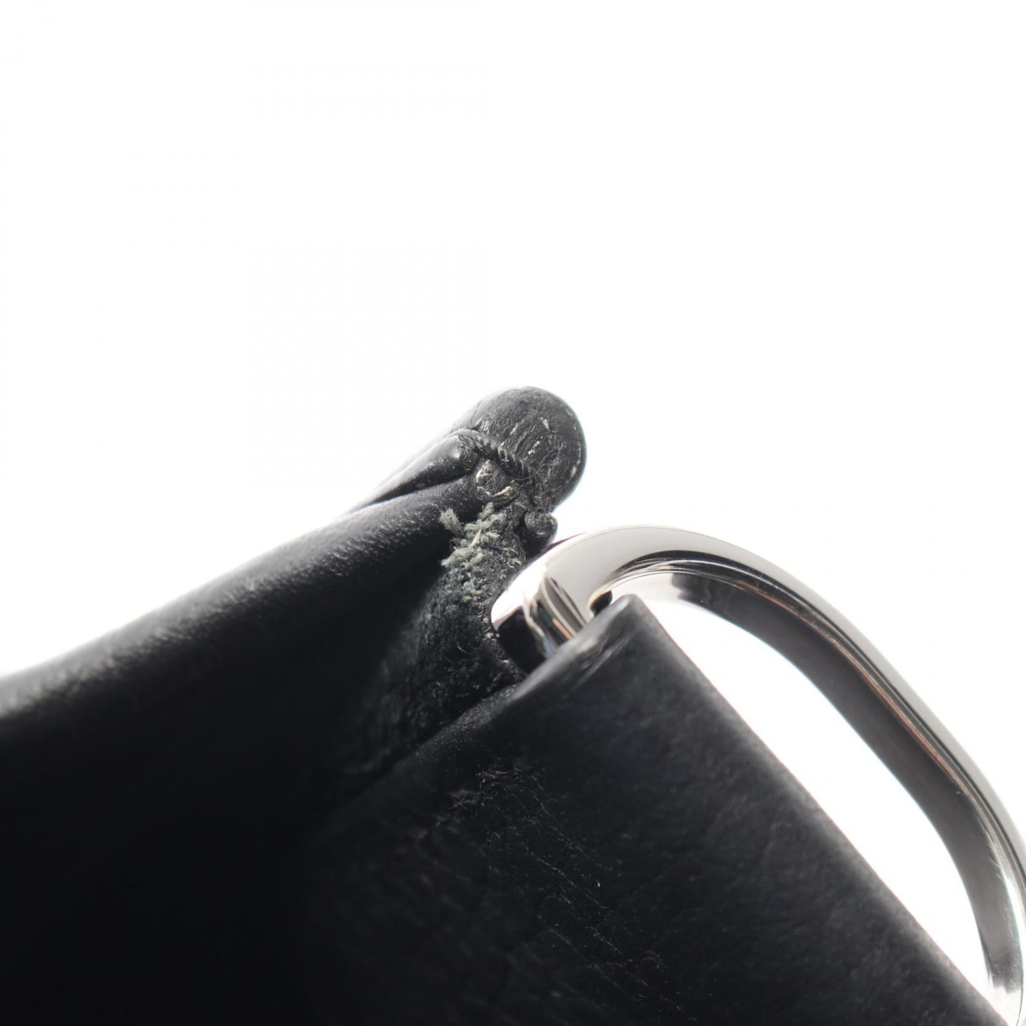 Hermes Black Taurillon Clemence Leather Shoulder Bag (Pre-Owned)