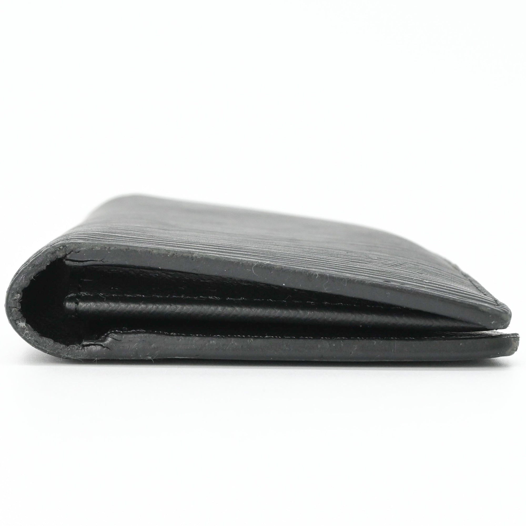 Louis Vuitton Epi Black Noir Epi Leather Long Wallet (Bi-Fold) (Pre-Owned)
