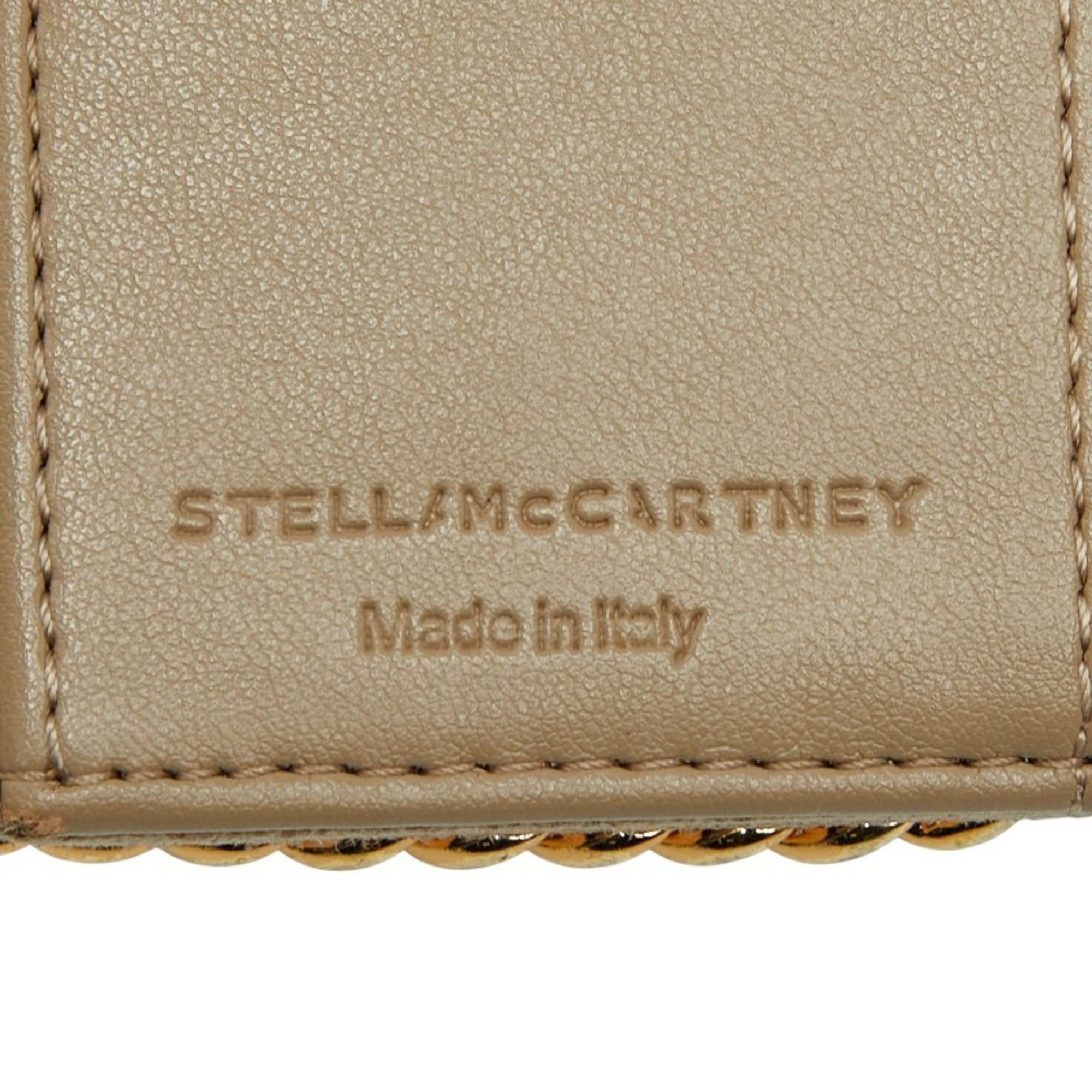Stella Mccartney Beige Gold Polyester Wallet (Bi-Fold) (Pre-Owned)