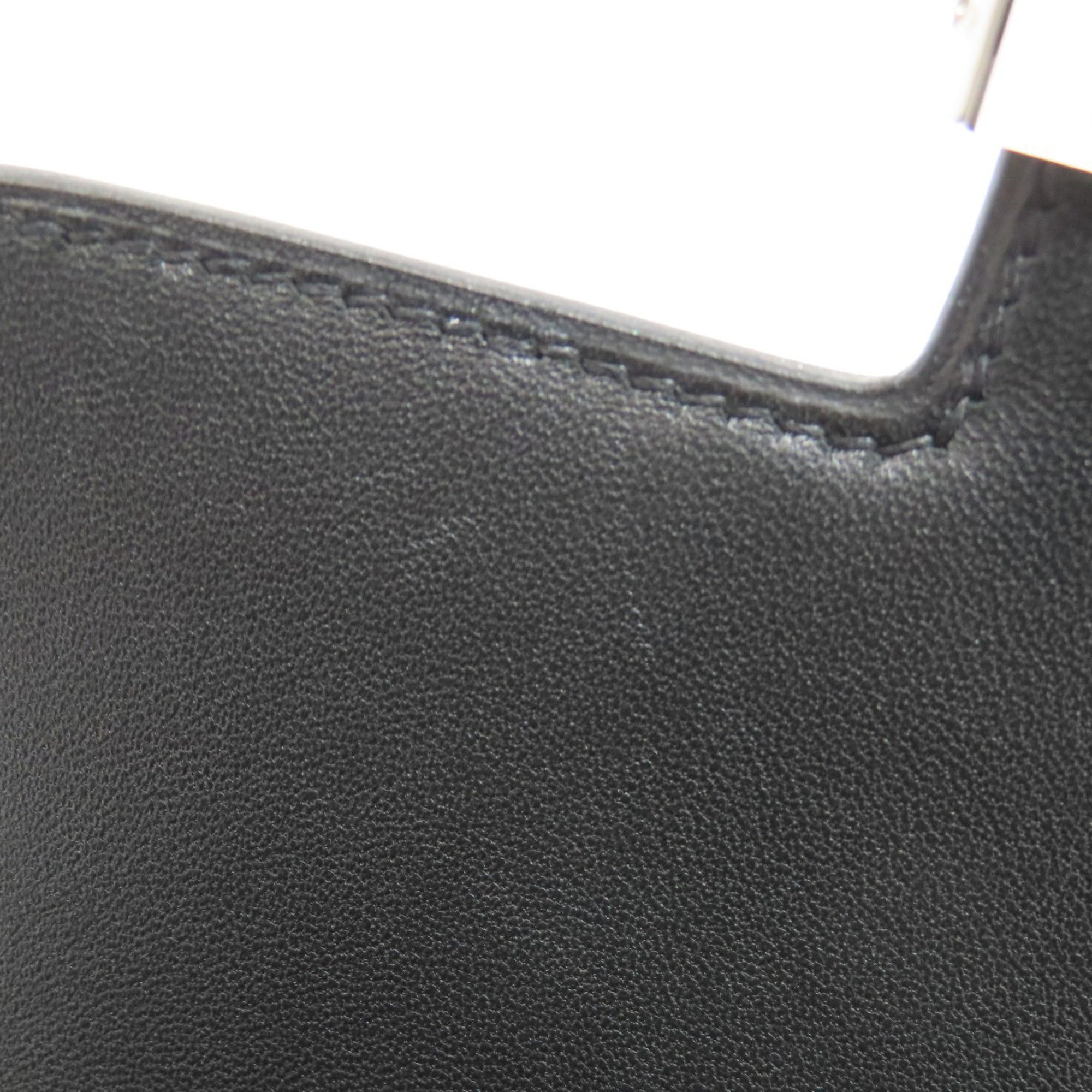Hermes Black Leather Shoulder Bag (Pre-Owned)