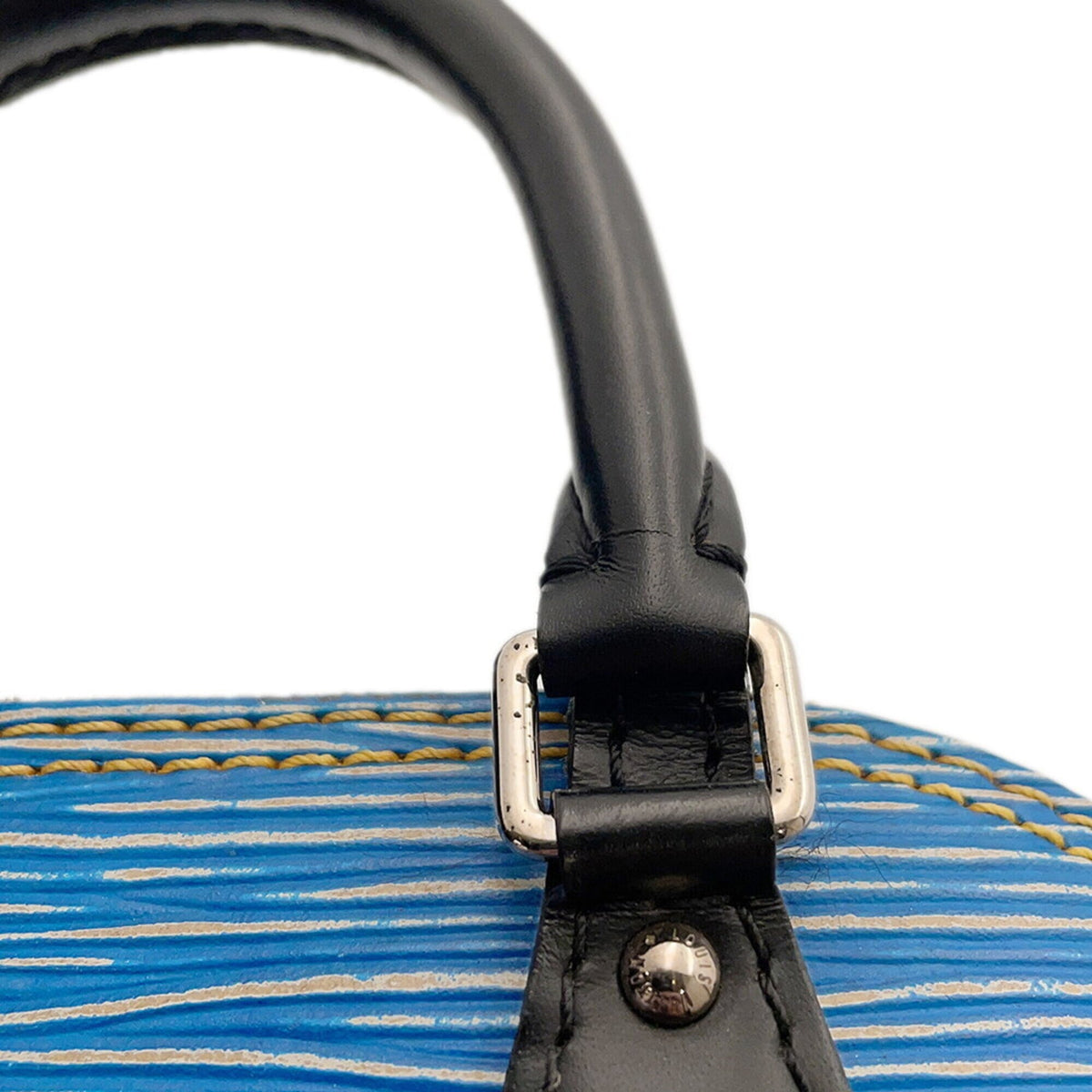 Louis Vuitton Blue Denim Handbag (Pre-Owned)