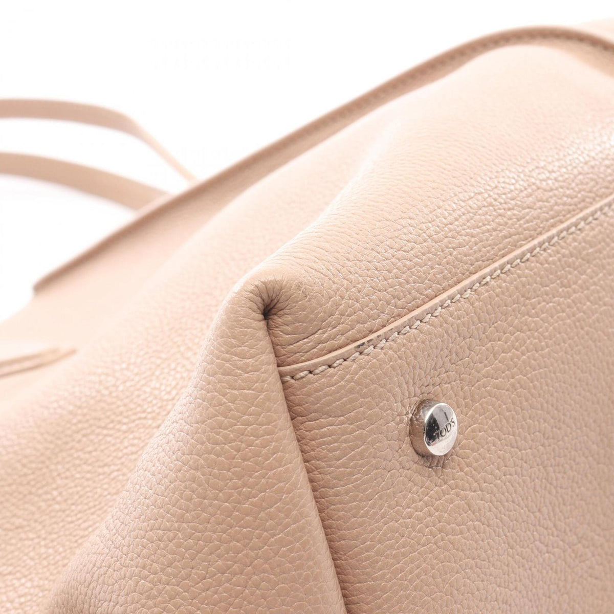 Tod's Pink Leather Handbag Tote Bag (Pre-Owned)