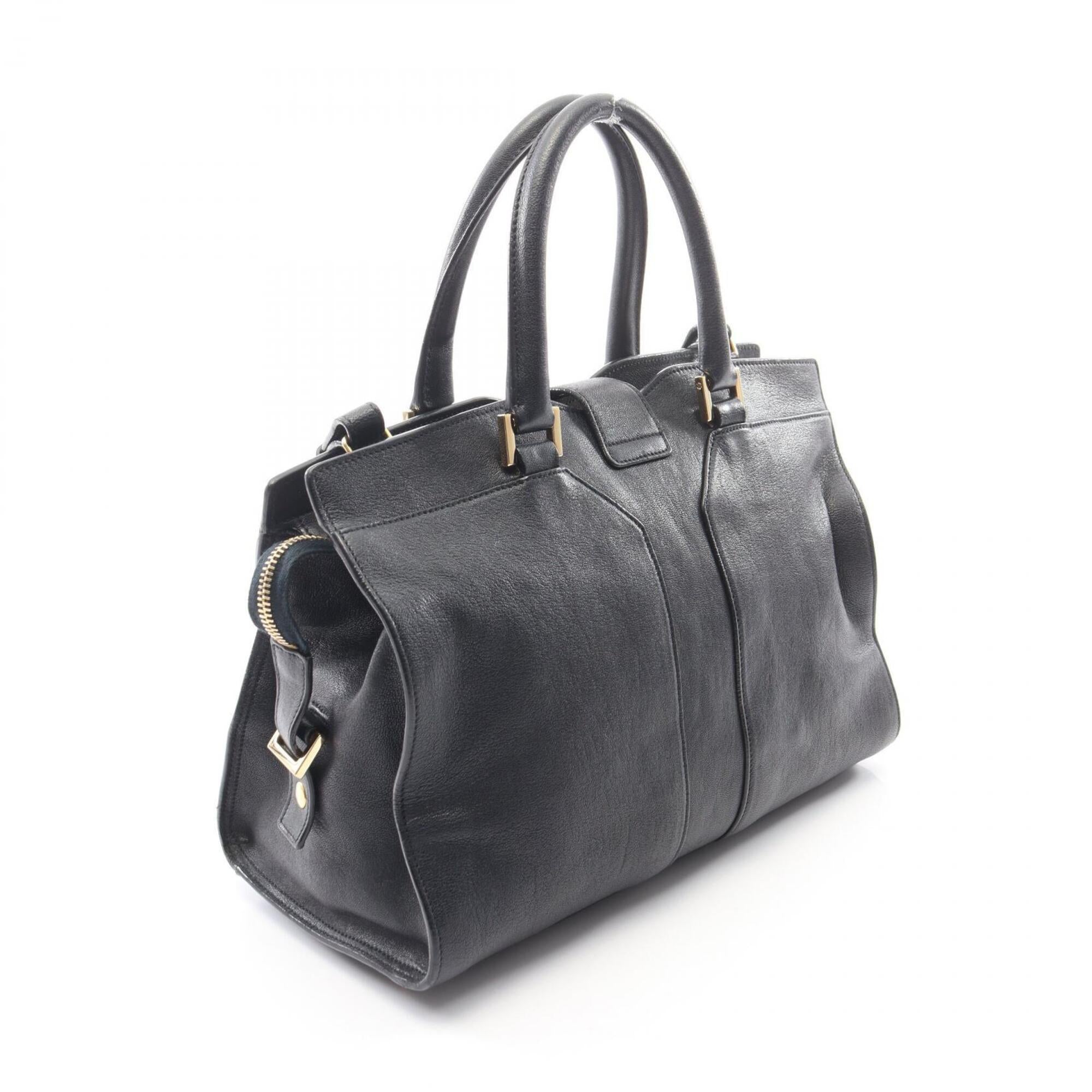 Yves Saint Laurent Navy Leather Handbag (Pre-Owned)