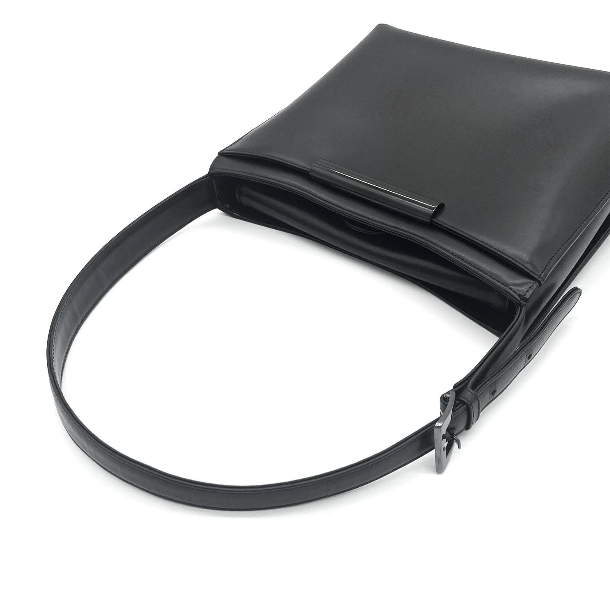 Givenchy Black Leather Handbag Shoulder Bag (Pre-Owned)