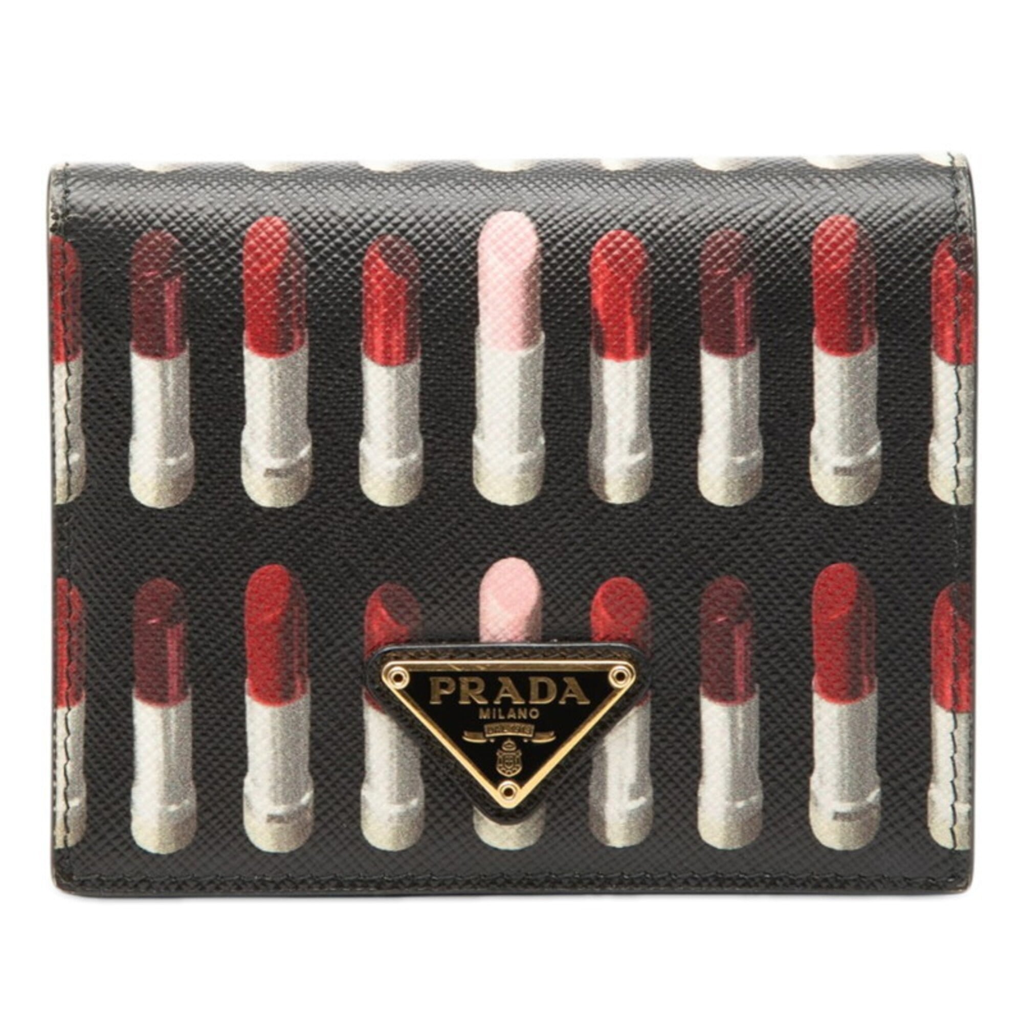 Prada Black Leather Wallet (Bi-Fold) (Pre-Owned)