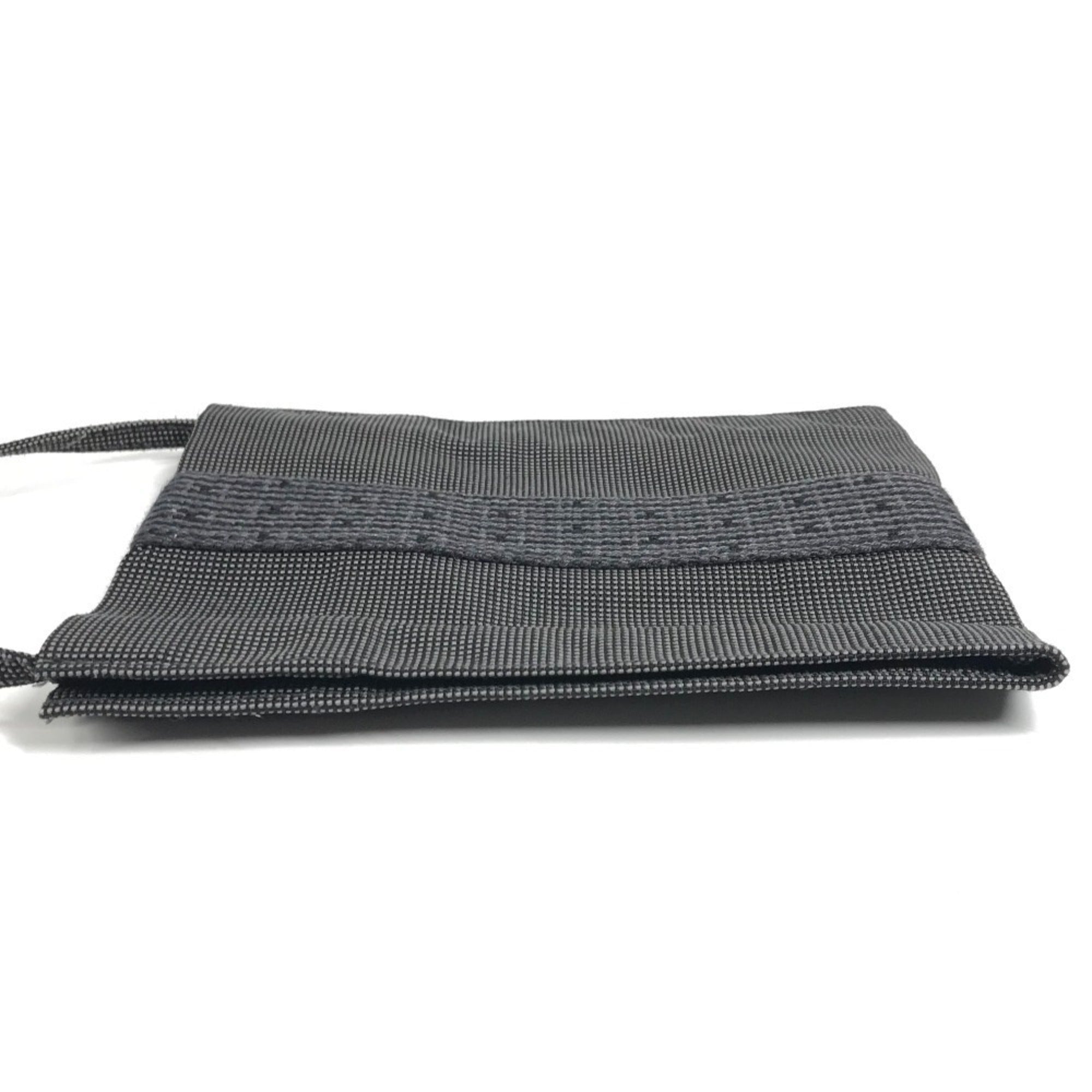 Hermes Gray Polyamide Polyester Pochette Shoulder Bag (Pre-Owned)