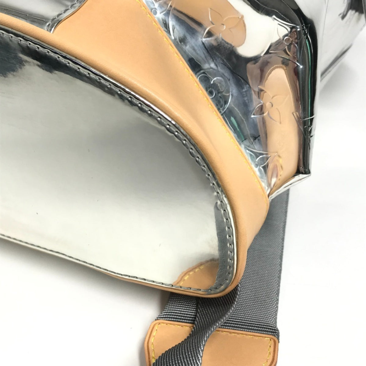 Louis Vuitton Silver Leather Backpack (Pre-Owned)