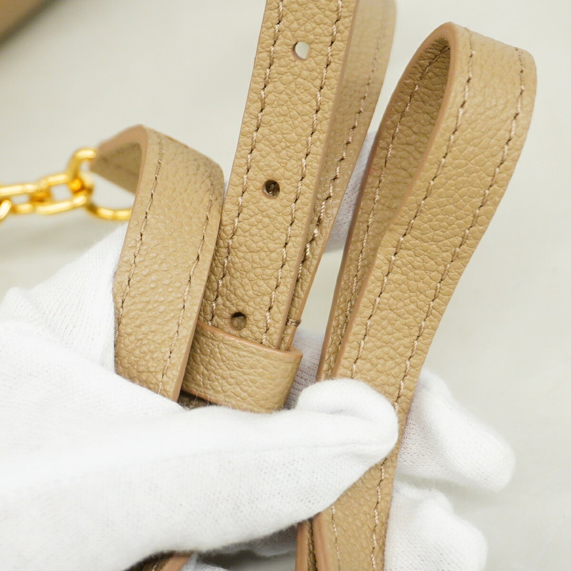 Louis Vuitton Cream Tourterelle Handbag (Pre-Owned)