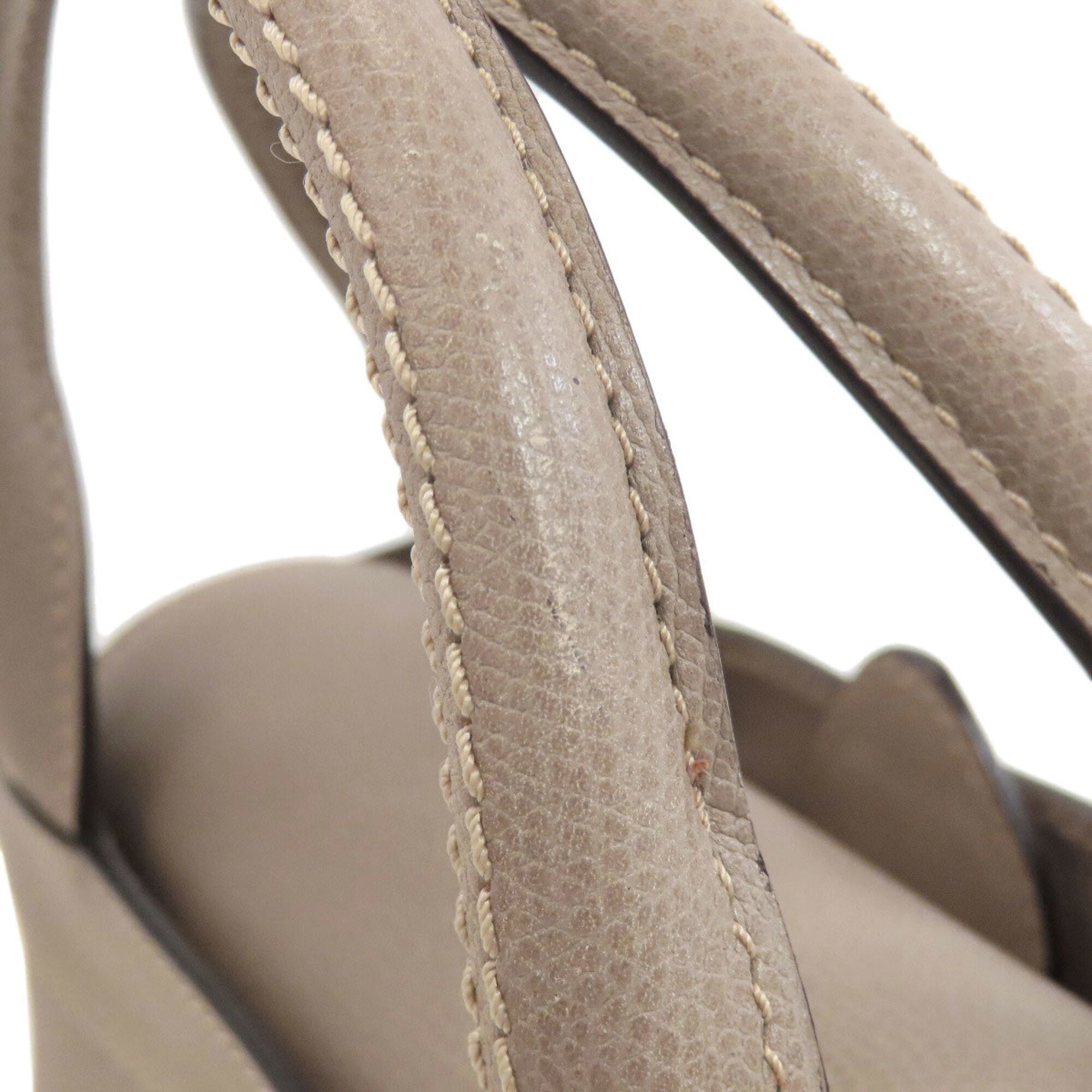 Valextra Beige Leather Handbag (Pre-Owned)