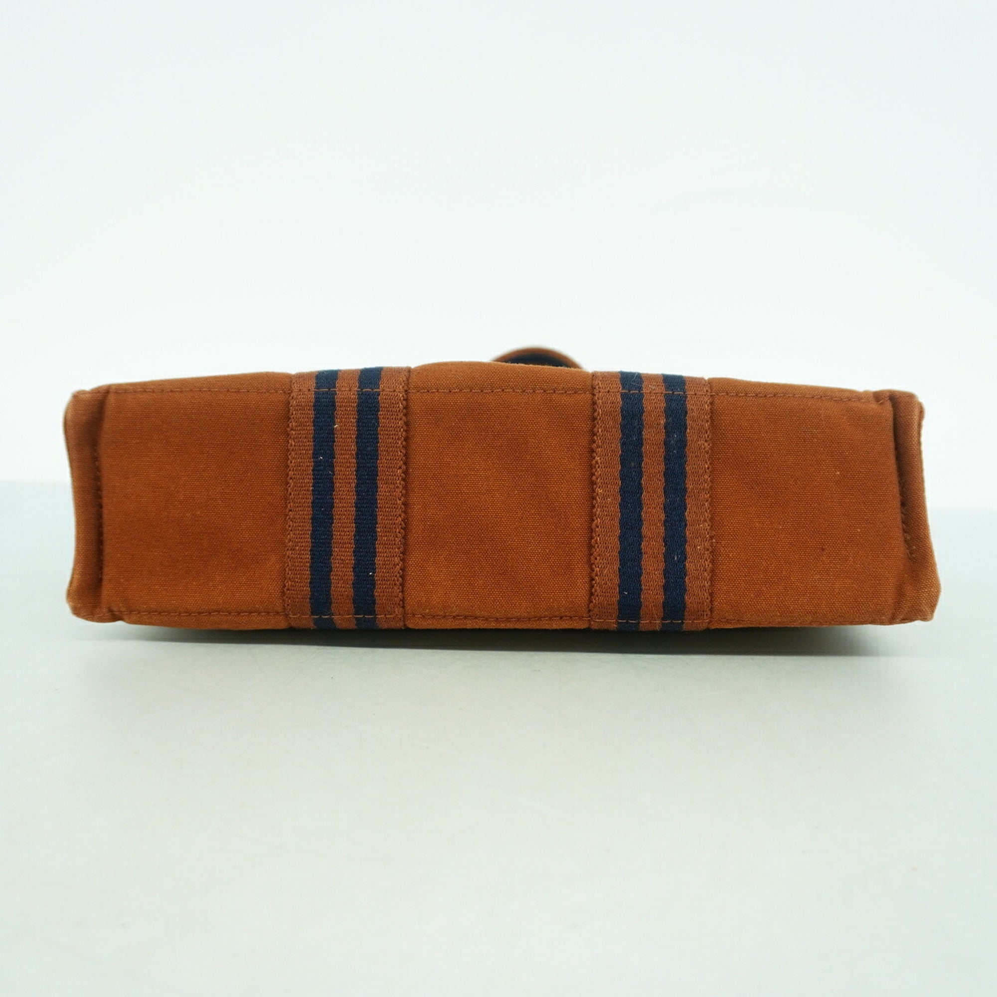 Hermes Brown Canvas Handbag (Pre-Owned)