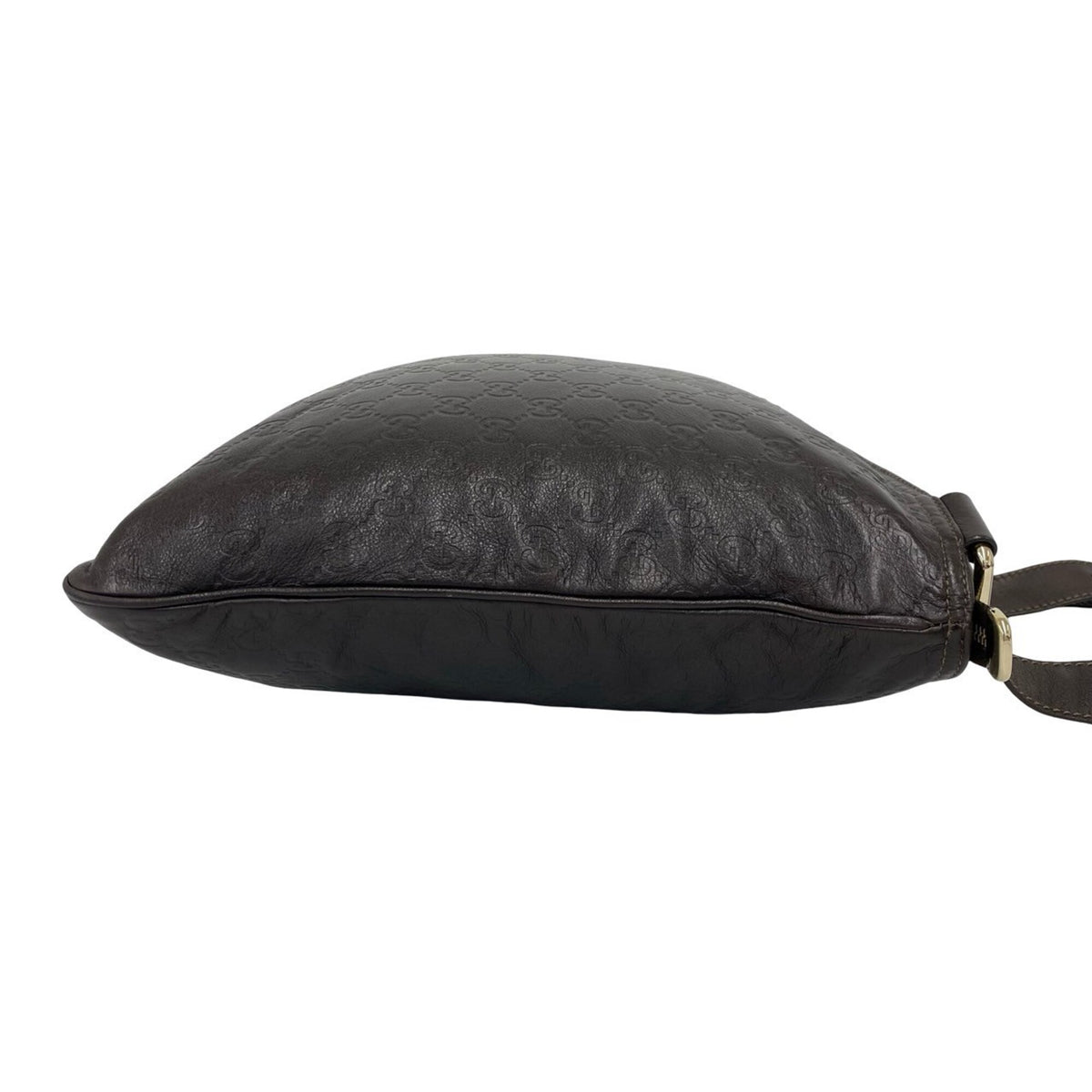 Gucci Brown Leather Pochette Shoulder Bag (Pre-Owned)