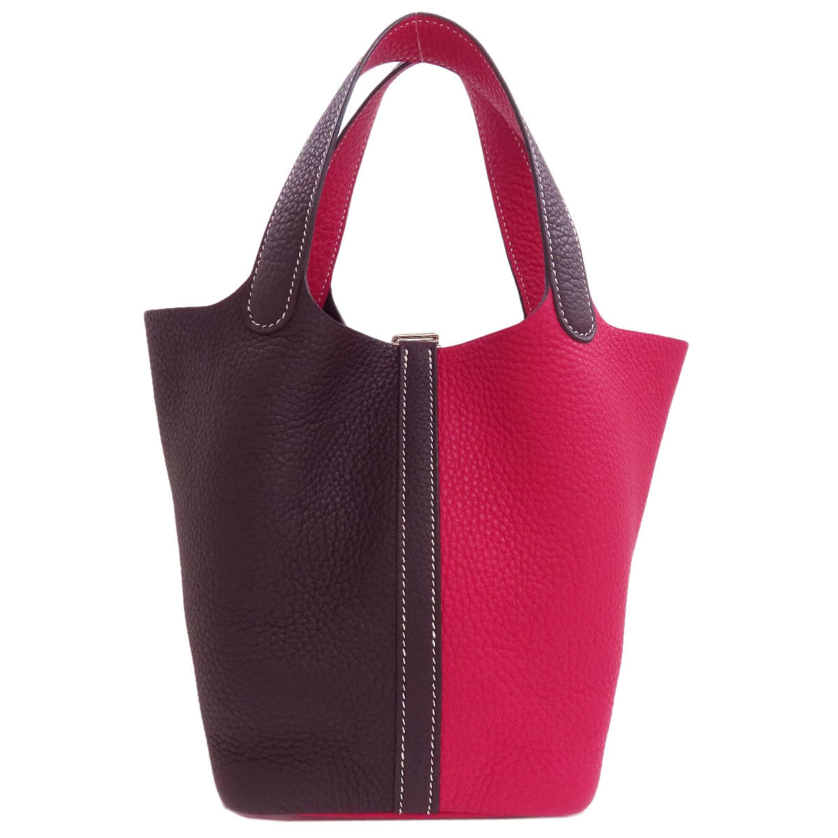 Hermes Picotin Brown Pink Handbag (Pre-Owned)