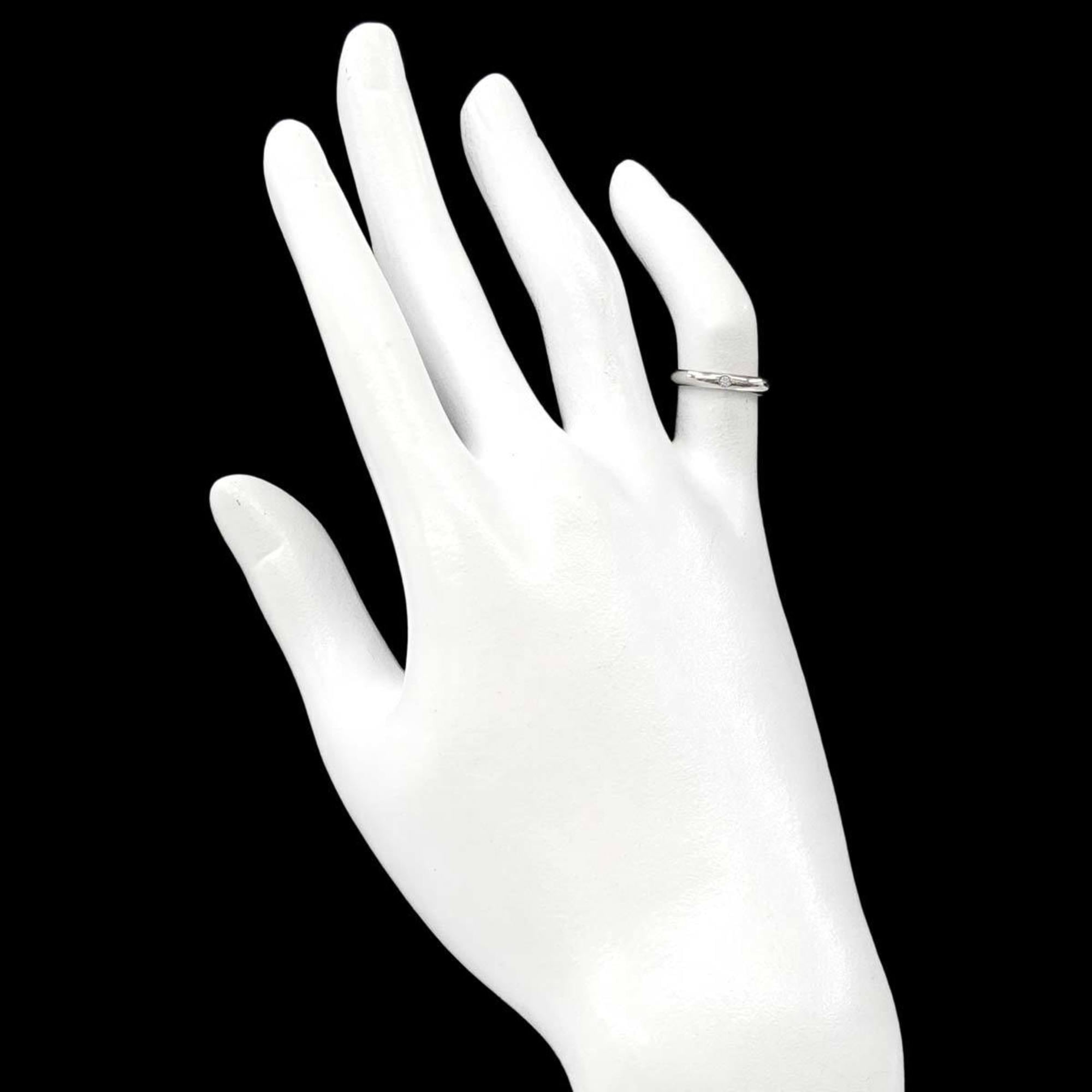 Cartier Silver Platinum 950 Band Ring (Pre-Owned)