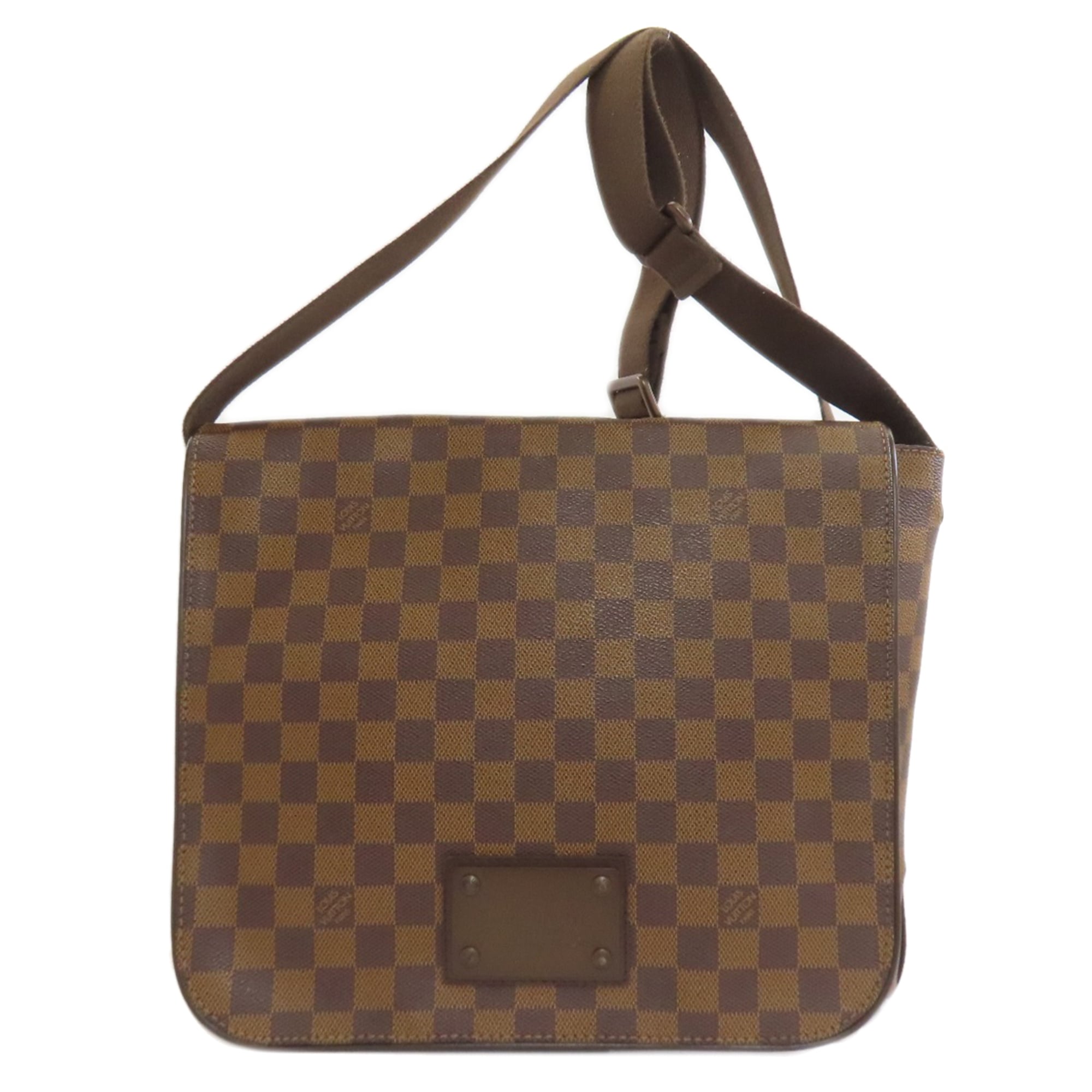 Louis Vuitton Brown Damier Canvas Ebene Damier Canvas Shoulder Bag (Pre-Owned)