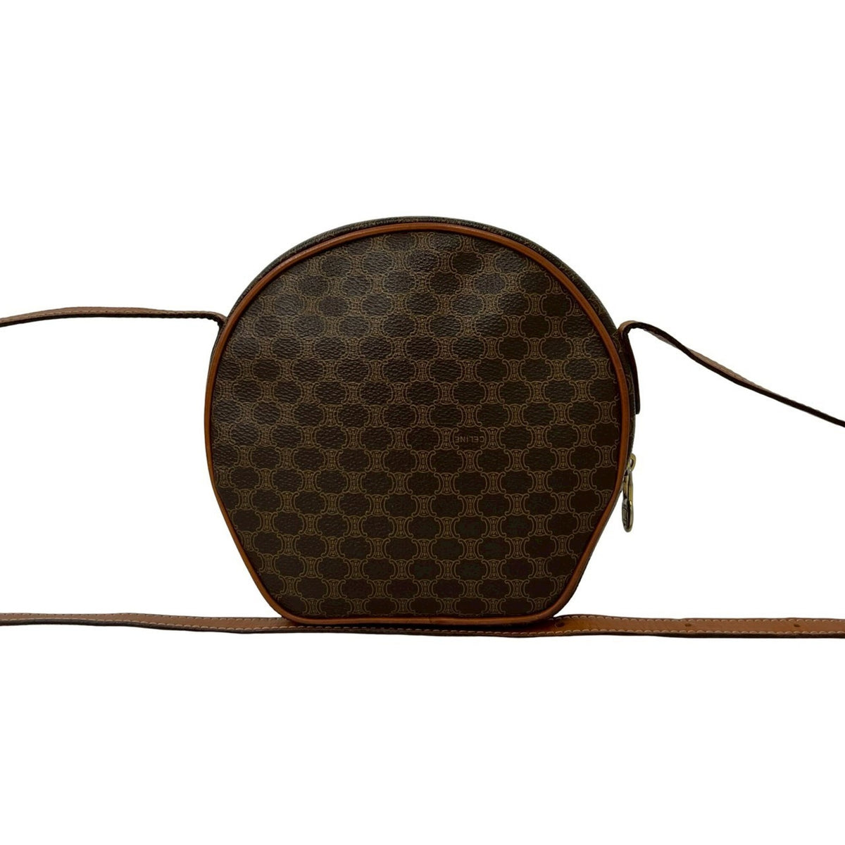 Celine Brown Leather Pvc Pochette Shoulder Bag (Pre-Owned)