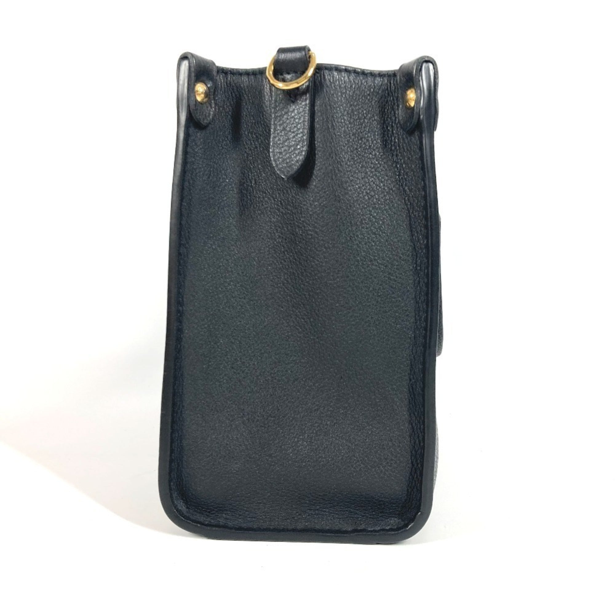 Louis Vuitton Black Noir Leather Handbag Shoulder Bag Tote Bag (Pre-Owned)