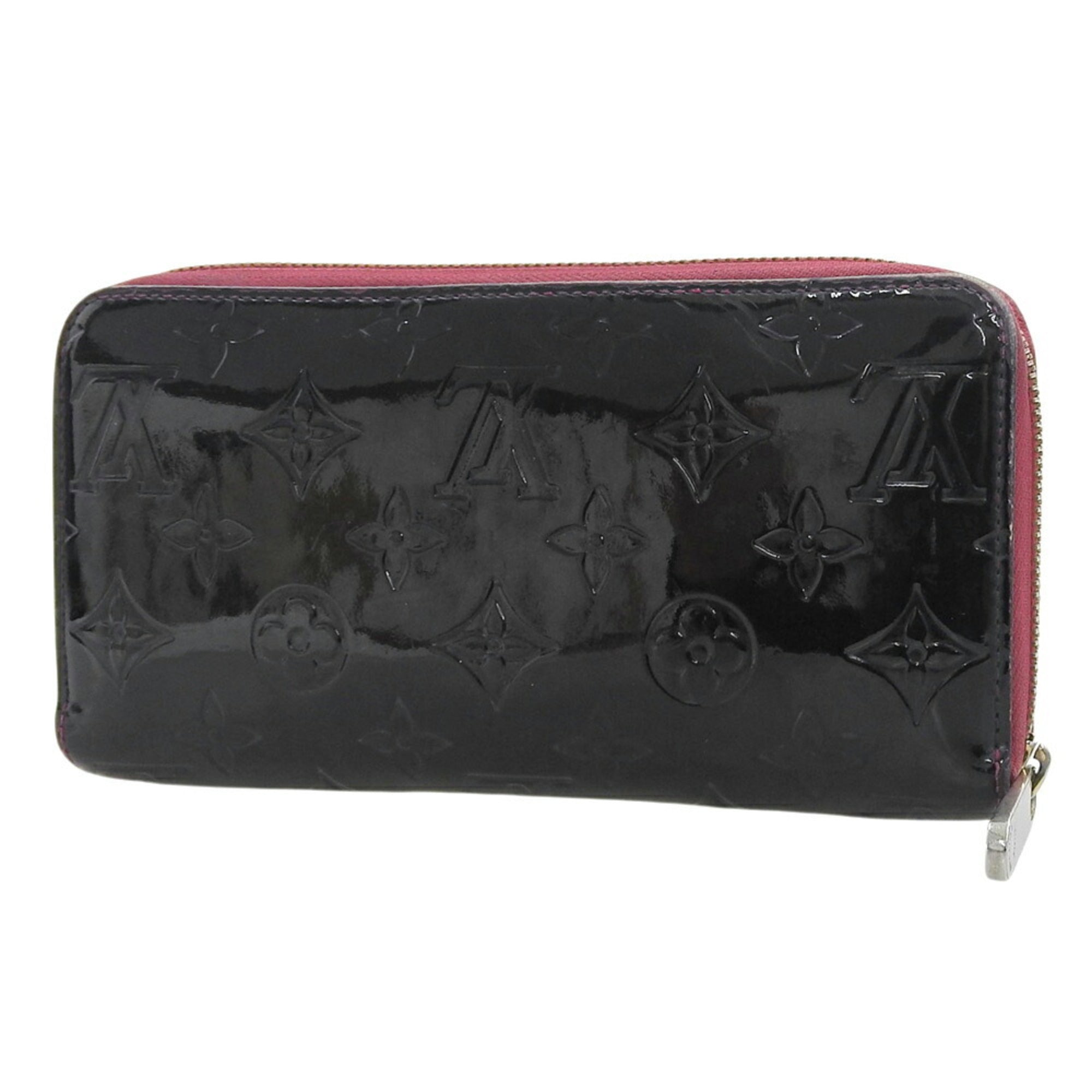 Louis Vuitton Black Pink Leather Long Wallet (Bi-Fold) (Pre-Owned)