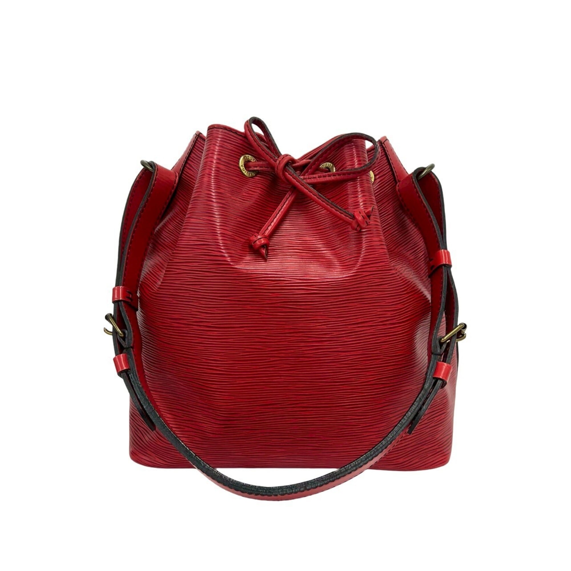 Louis Vuitton Red Color Leather Shoulder Bag (Pre-Owned)