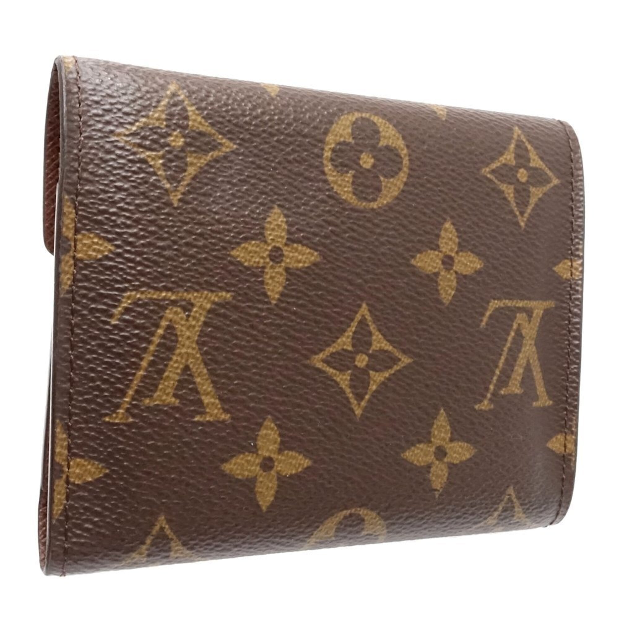 Louis Vuitton Monogram Brown Monogram Canvas Wallet (Tri-Fold) (Pre-Owned)