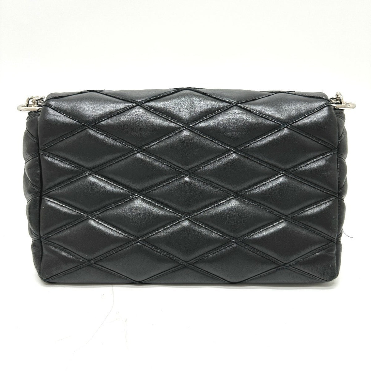 Louis Vuitton Black Noir Leather Handbag Shoulder Bag (Pre-Owned)