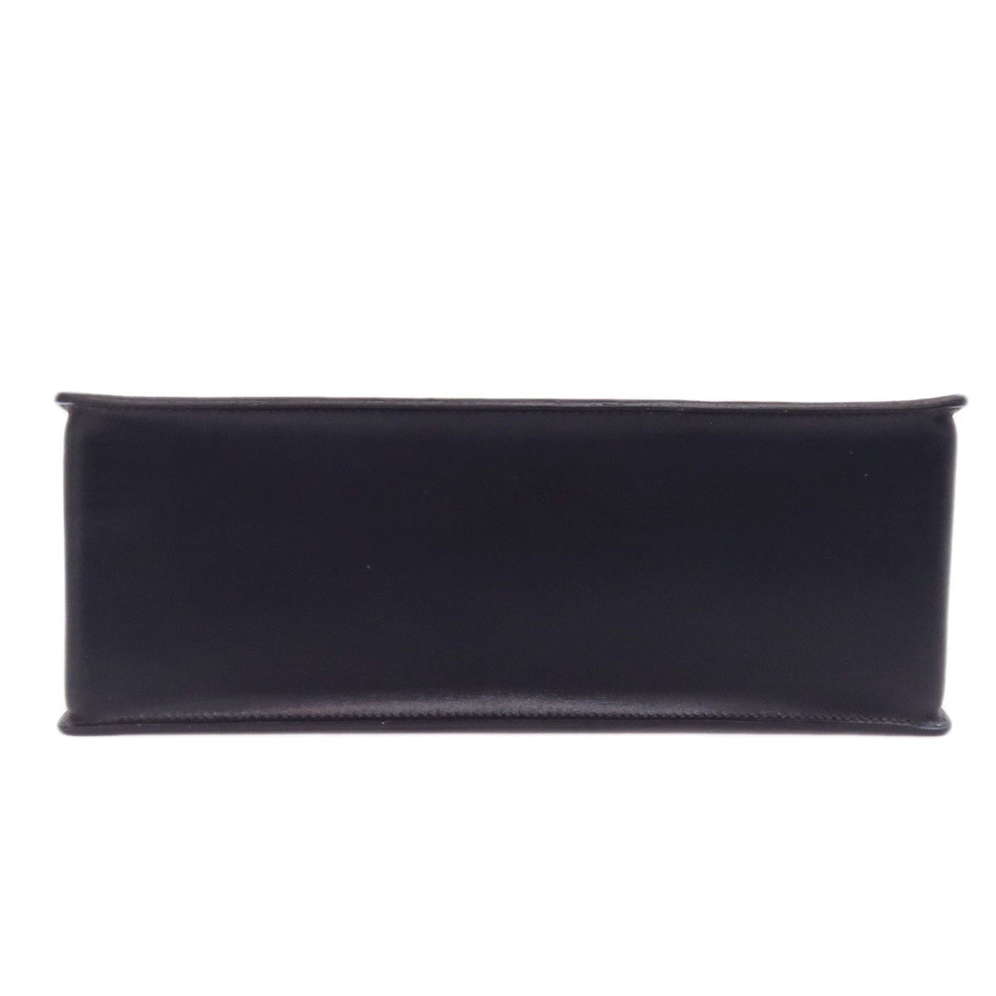 Hermes Black Box Calf Leather Handbag (Pre-Owned)