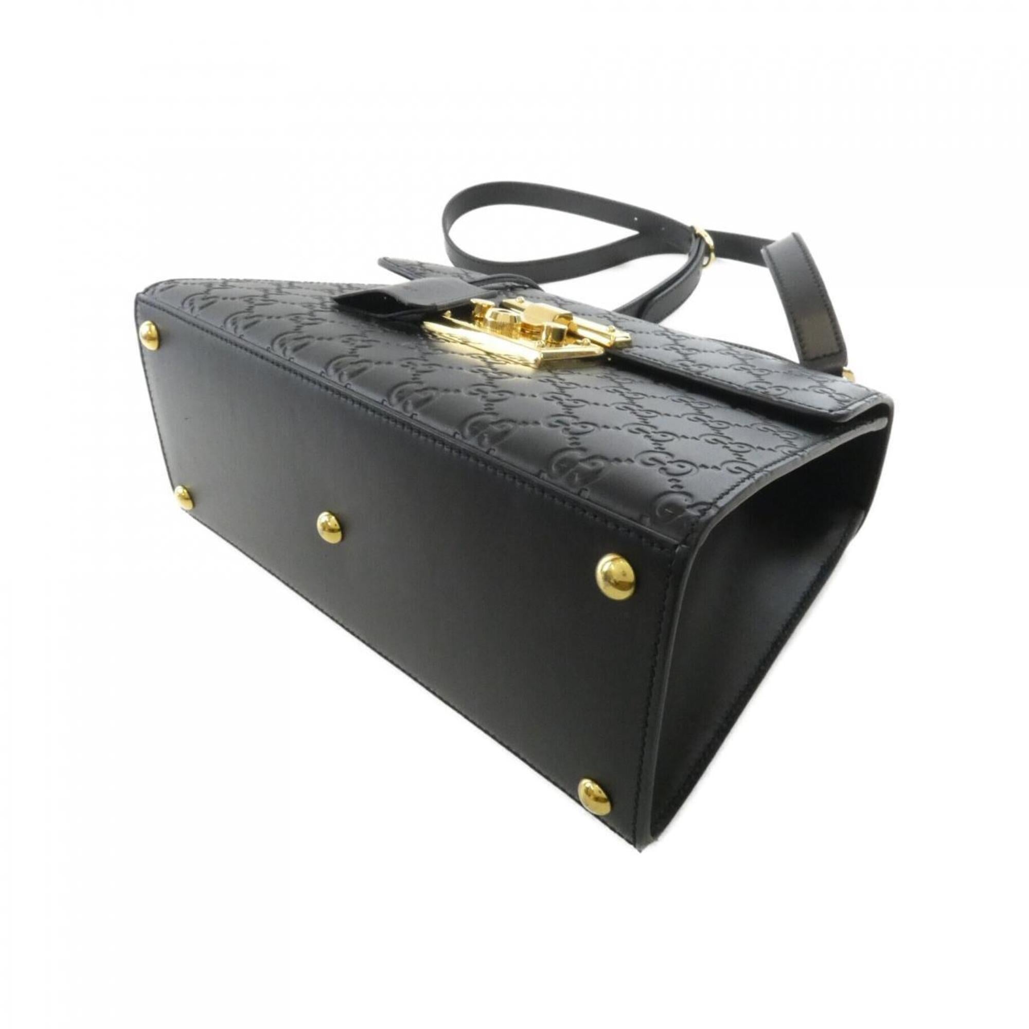 Gucci Black Leather Handbag (Pre-Owned)