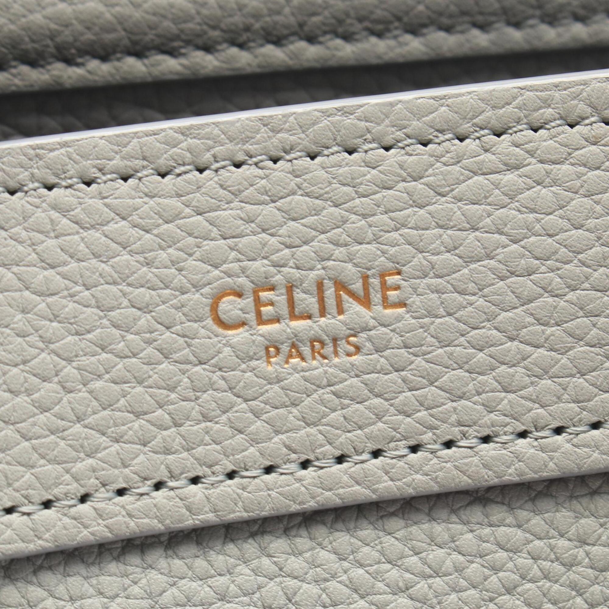 Celine Gray Leather Handbag (Pre-Owned)