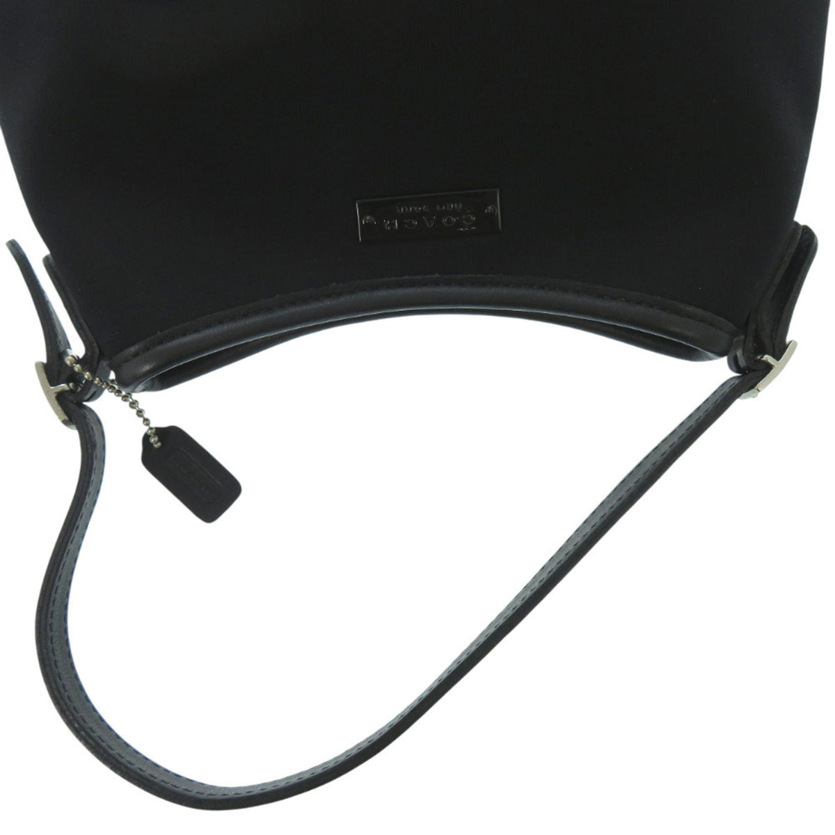 Coach Black Urethane Leather Handbag Pouch (Pre-Owned)