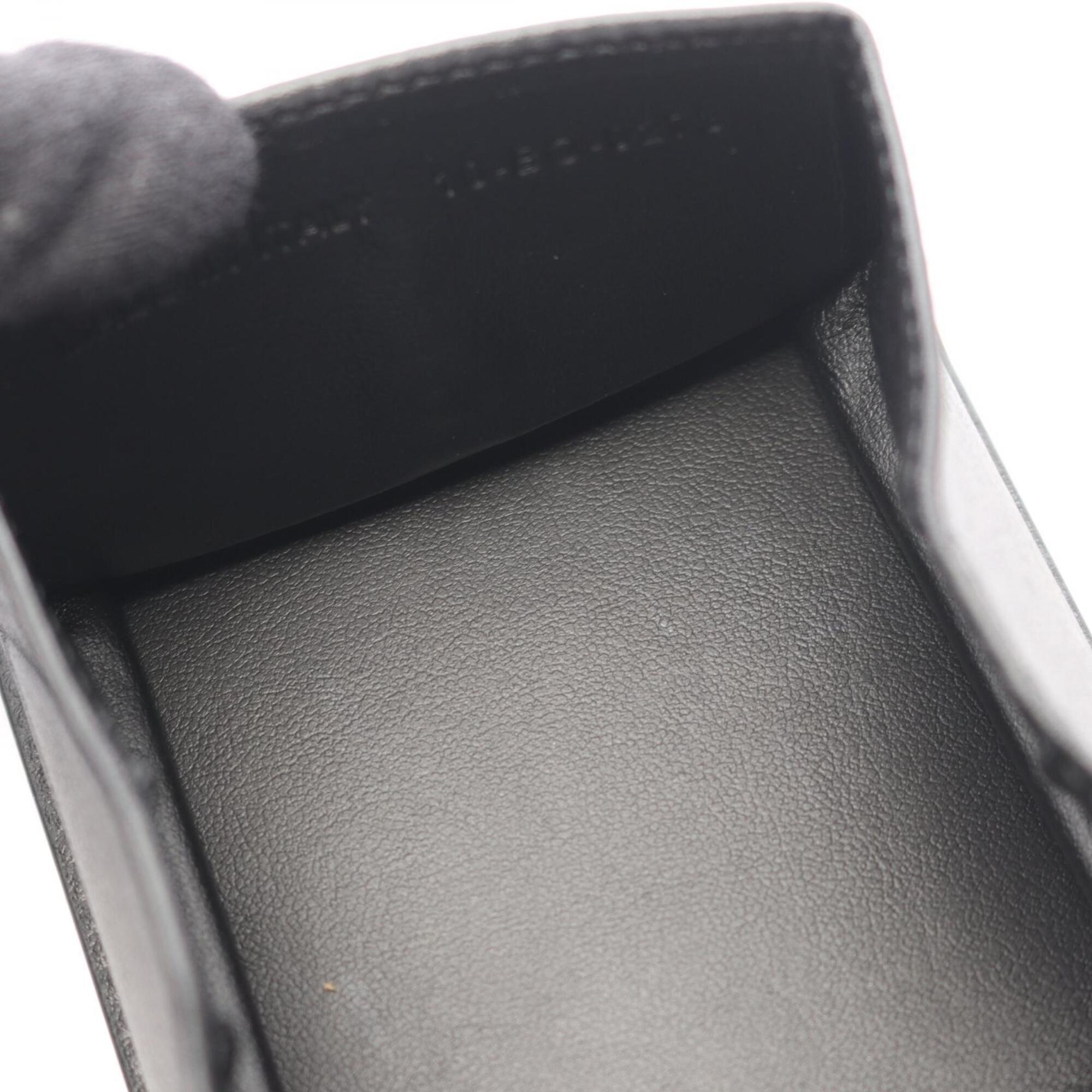 Christian Dior Black Leather Coin Purse/Coin Case (Pre-Owned)