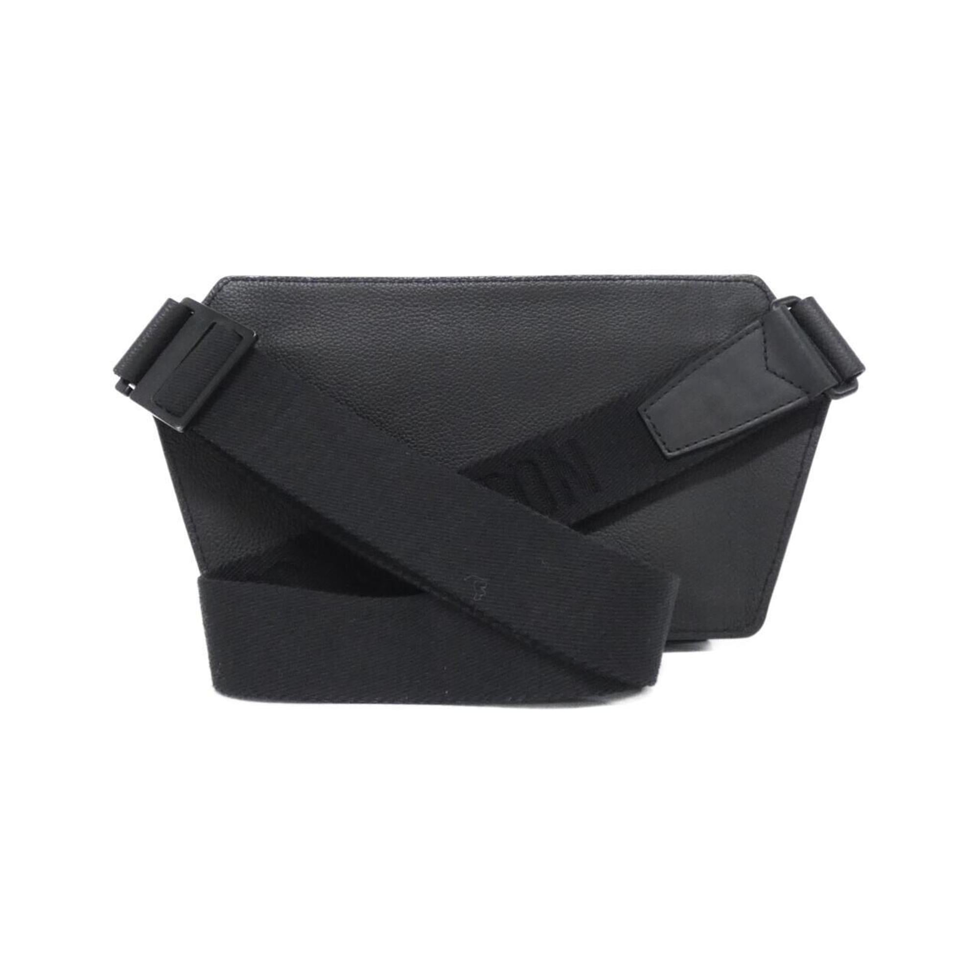 Louis Vuitton Black Leather Shoulder Bag (Pre-Owned)